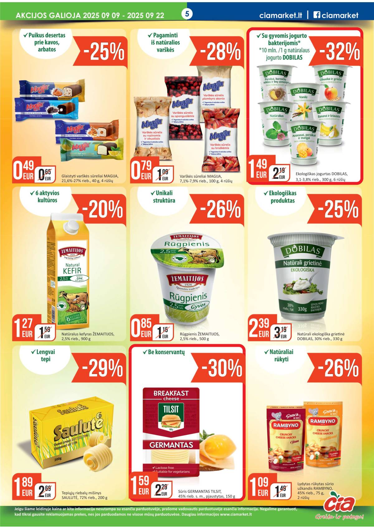 Čia Market - ČIA MARKET akcijų leidinys Nr. 18 (68) 5 puslapis