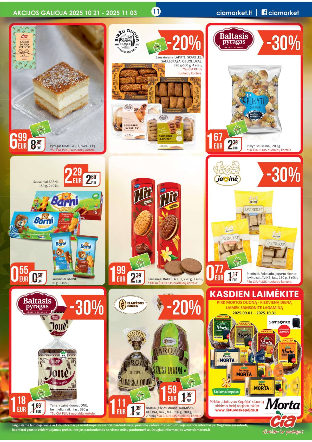 Čia Market - ČIA MARKET akcijų leidinys Nr. 21 (71) 11 puslapis