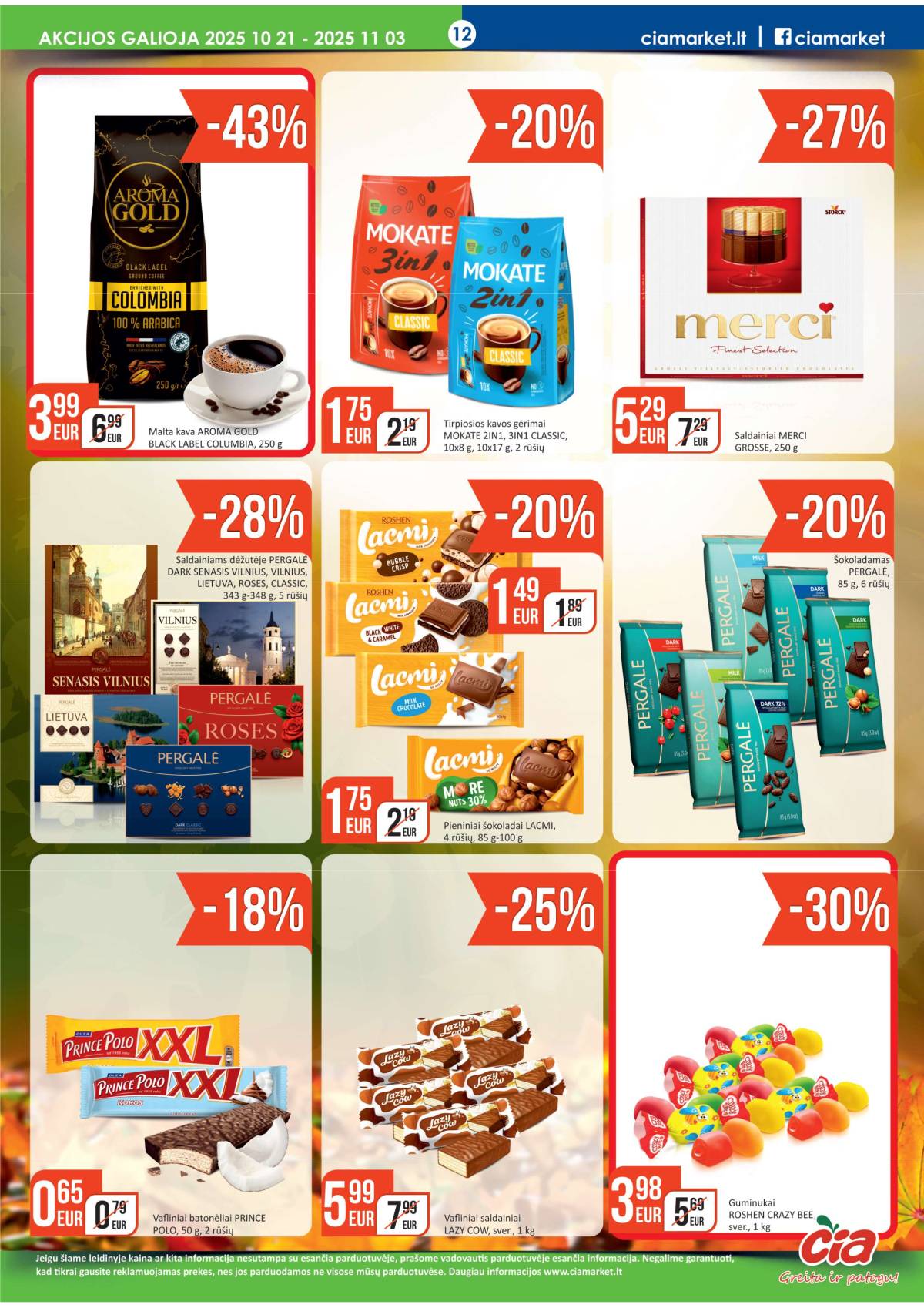 Čia Market - ČIA MARKET akcijų leidinys Nr. 21 (71) 12 puslapis