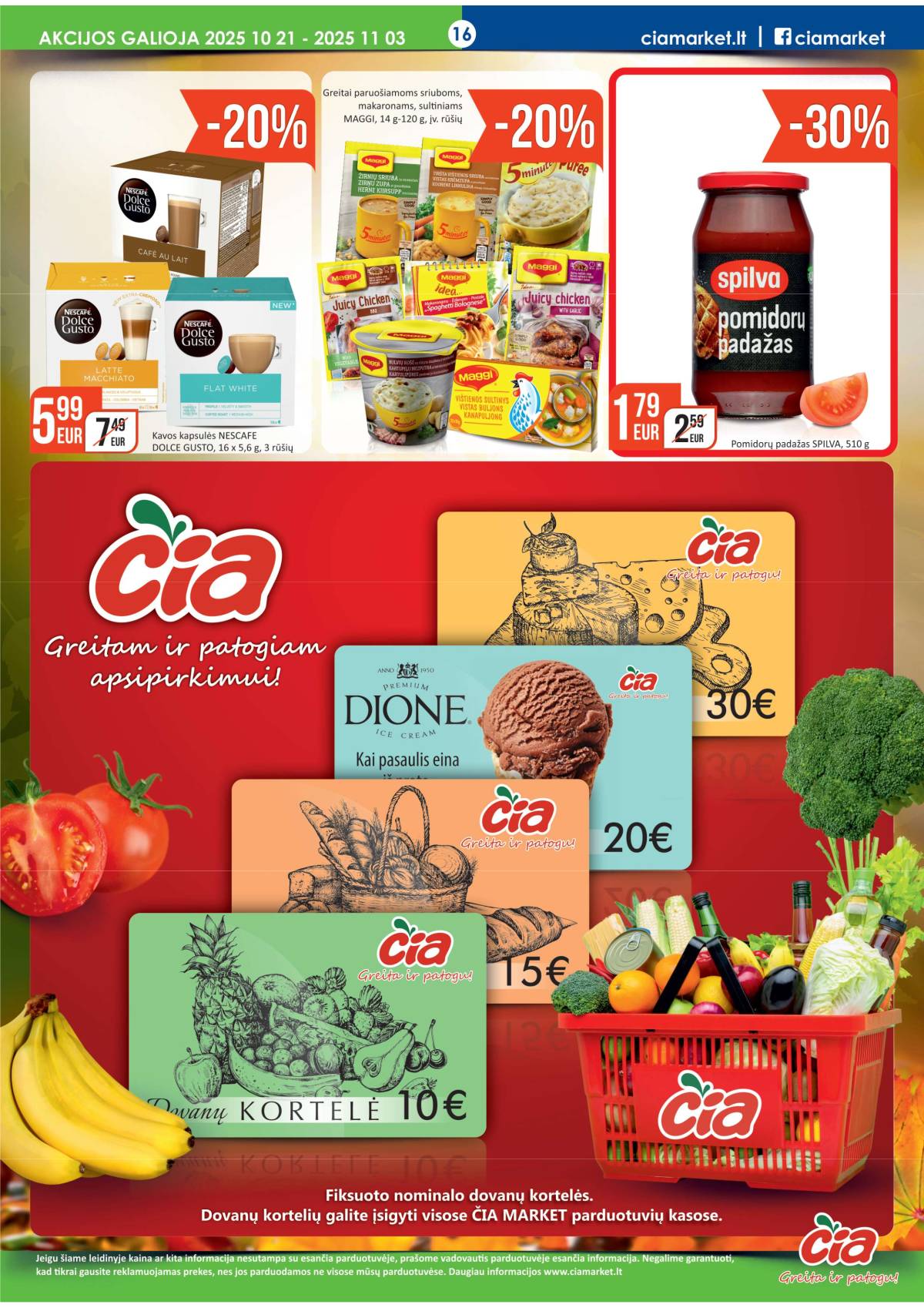 Čia Market - ČIA MARKET akcijų leidinys Nr. 21 (71) 16 puslapis