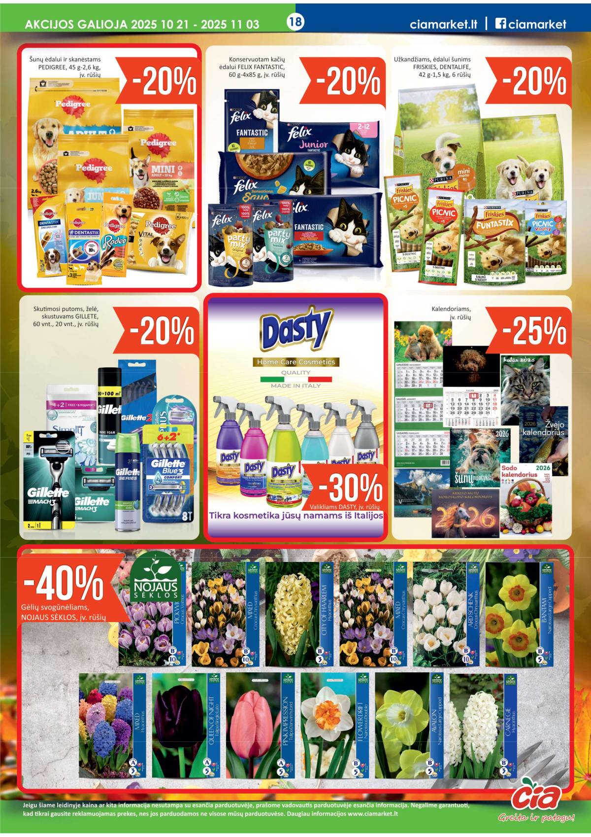 Čia Market - ČIA MARKET akcijų leidinys Nr. 21 (71) 18 puslapis