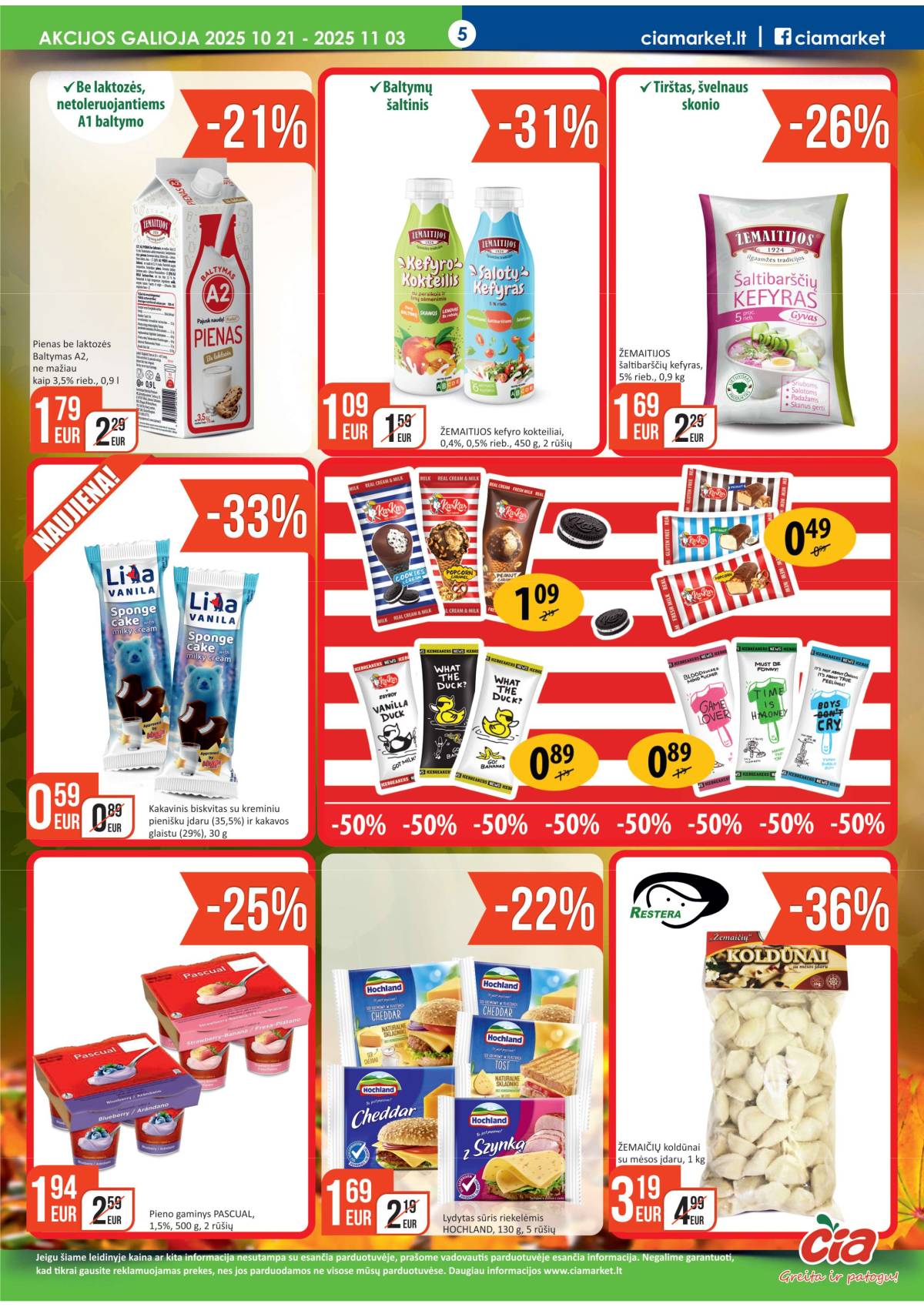 Čia Market - ČIA MARKET akcijų leidinys Nr. 21 (71) 5 puslapis