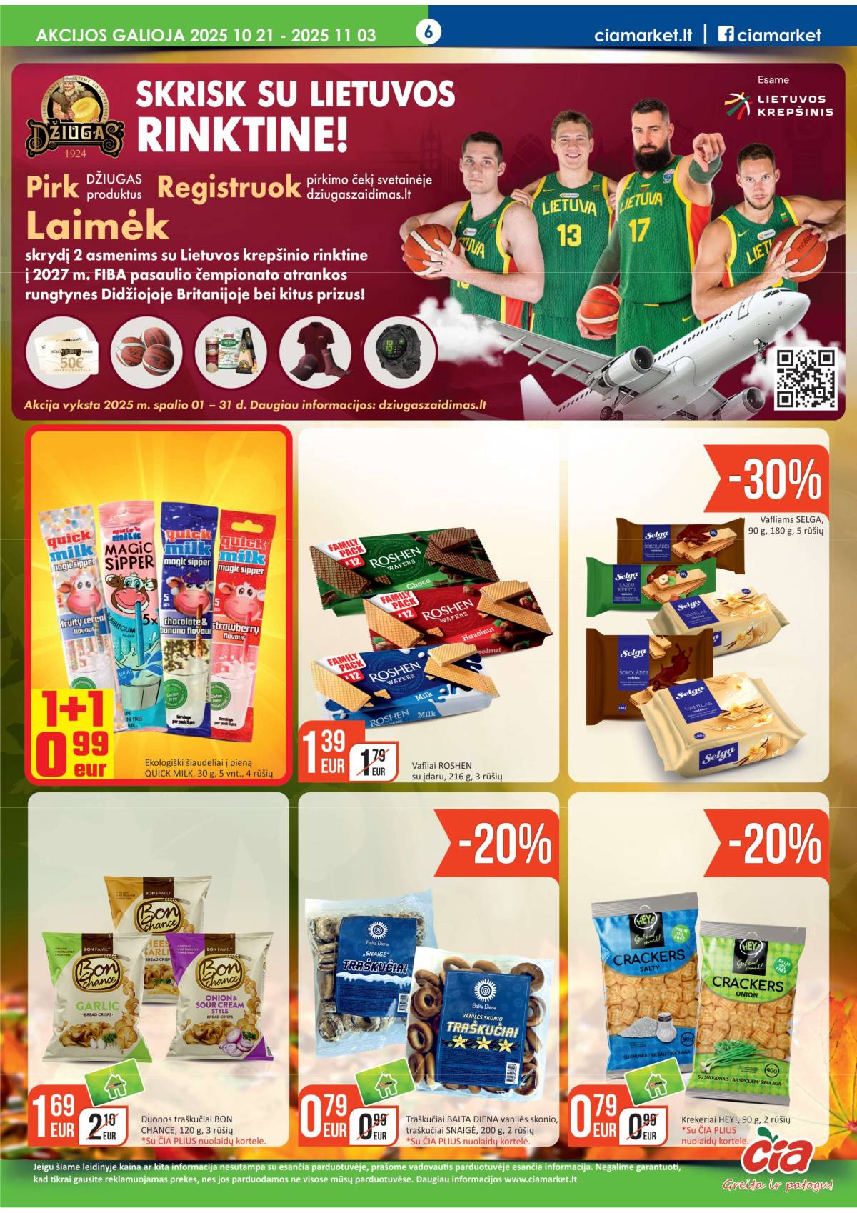 Čia Market - ČIA MARKET akcijų leidinys Nr. 21 (71) 6 puslapis