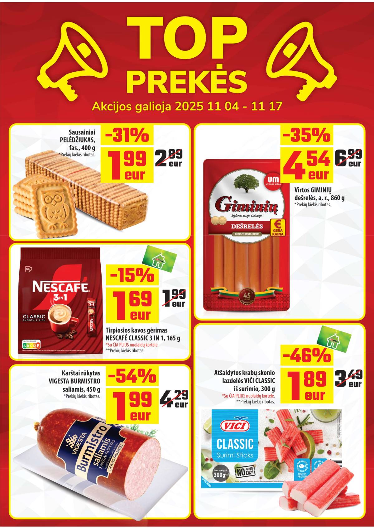 Čia Market - ČIA MARKET akcijų leidinys Nr. 22 | 2025-11-04 - 2025-11-17 2 puslapis