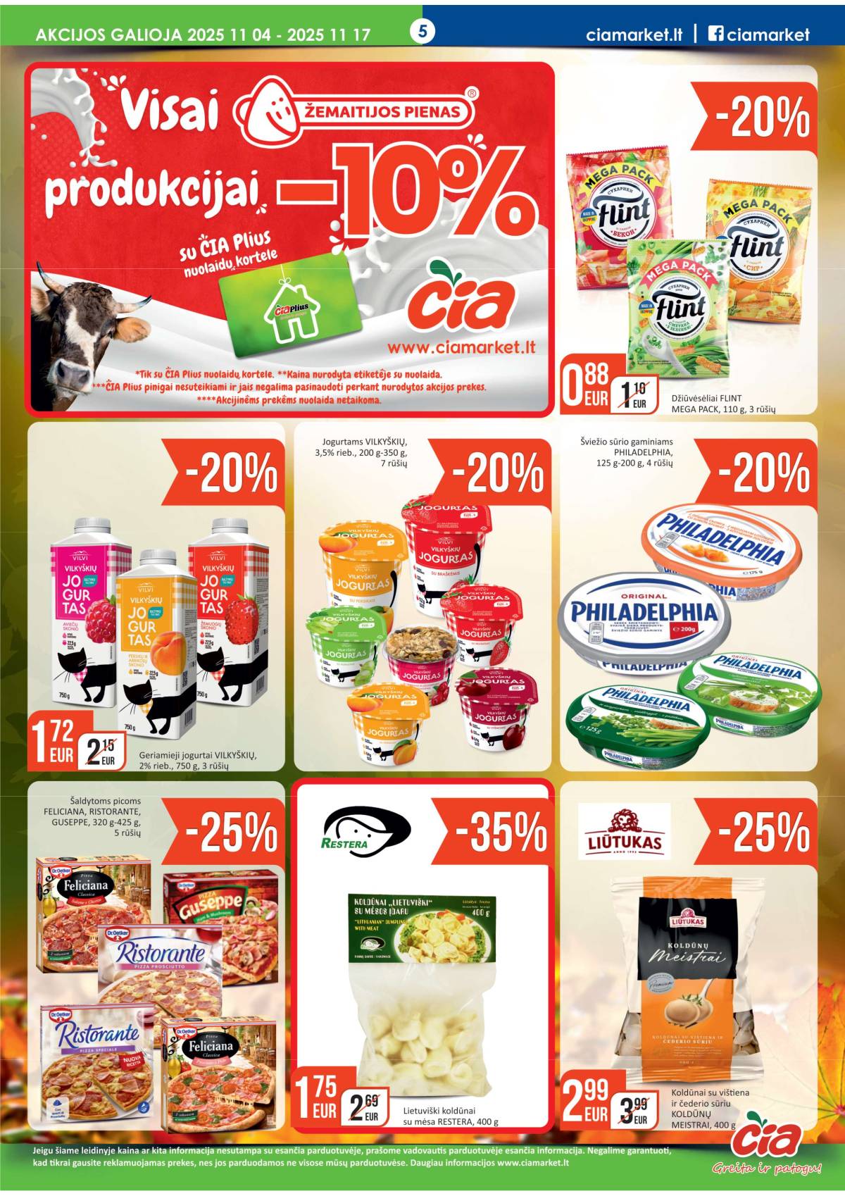 Čia Market - ČIA MARKET akcijų leidinys Nr. 22 | 2025-11-04 - 2025-11-17 5 puslapis