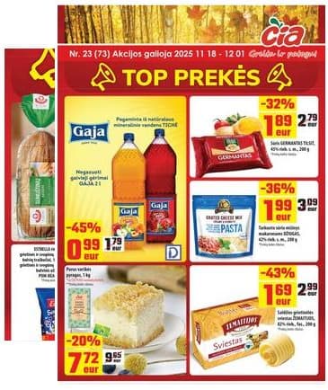 Čia Market - ČIA MARKET akcijų leidinys Nr. 23 (73) 2025-11-18 – 2025-12-01