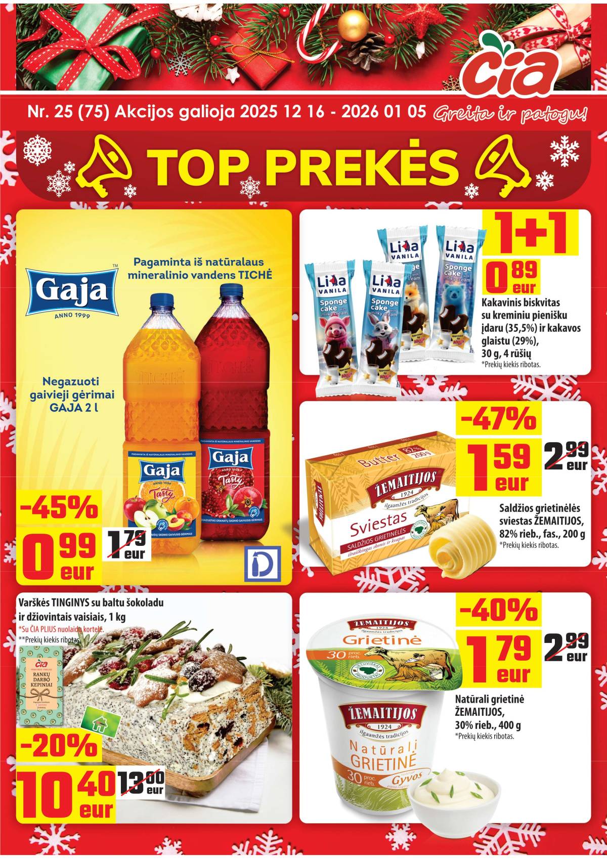 Čia Market - ČIA MARKET akcijų leidinys Nr. 25 (75) 1 puslapis