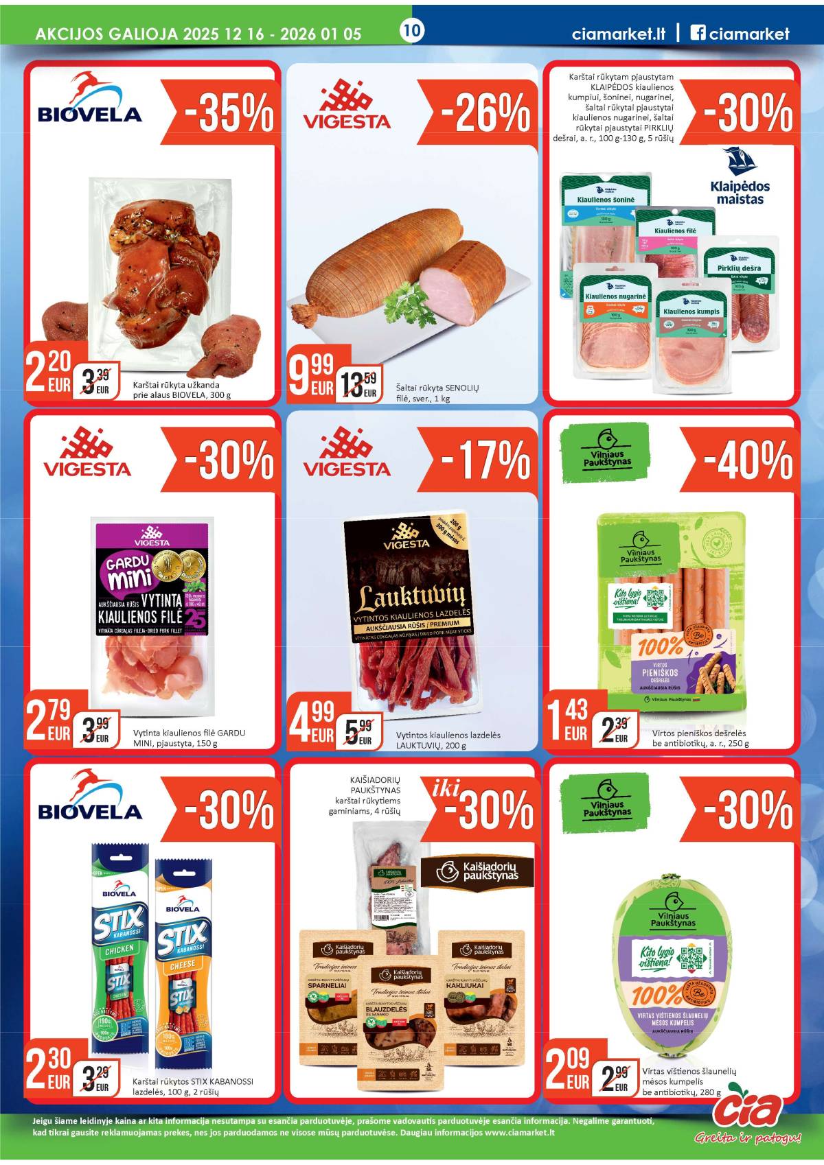 Čia Market - ČIA MARKET akcijų leidinys Nr. 25 (75) 10 puslapis