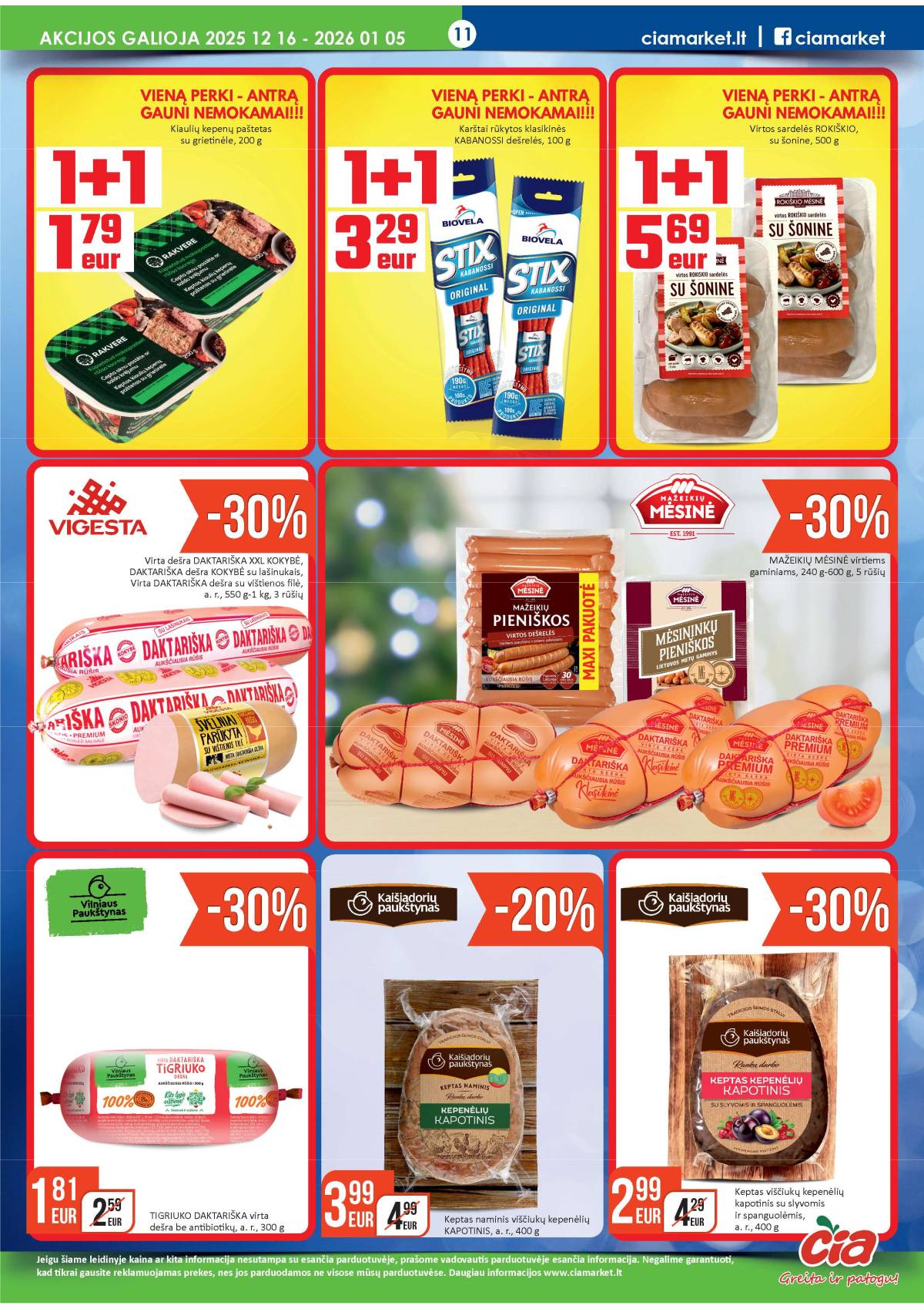 Čia Market - ČIA MARKET akcijų leidinys Nr. 25 (75) 11 puslapis