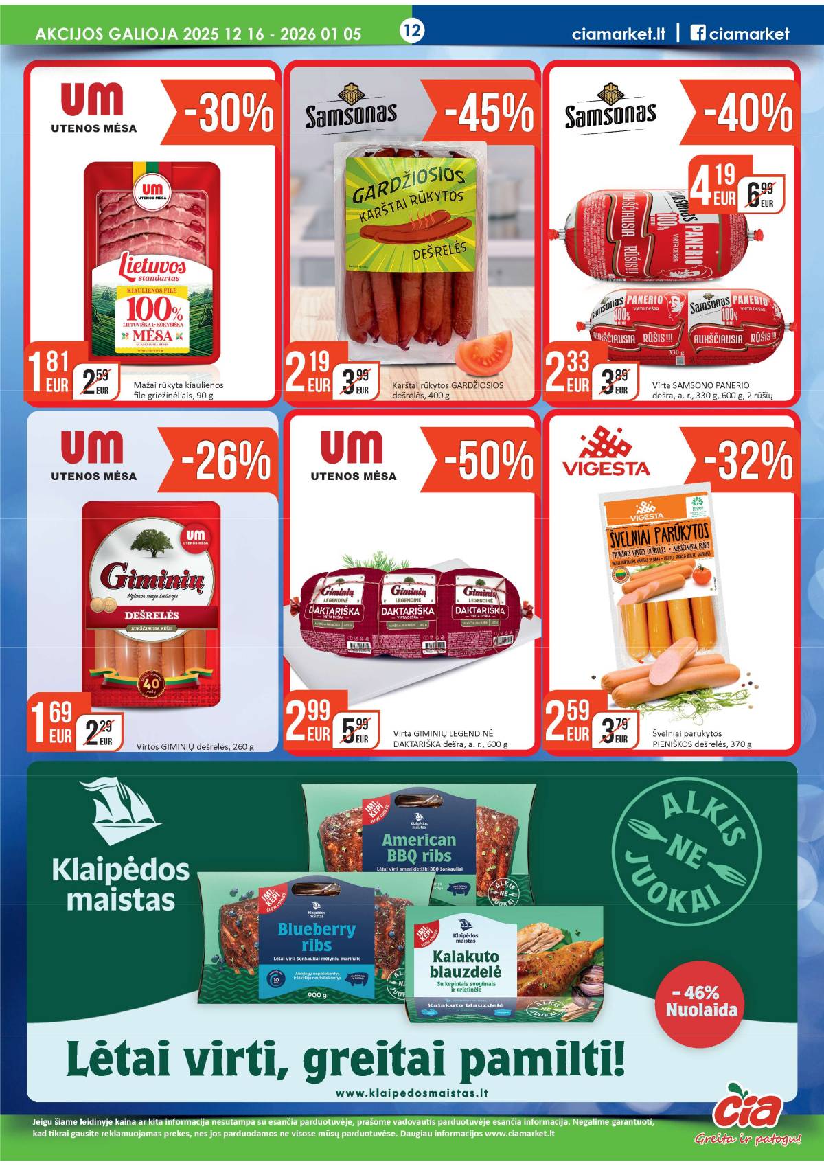 Čia Market - ČIA MARKET akcijų leidinys Nr. 25 (75) 12 puslapis