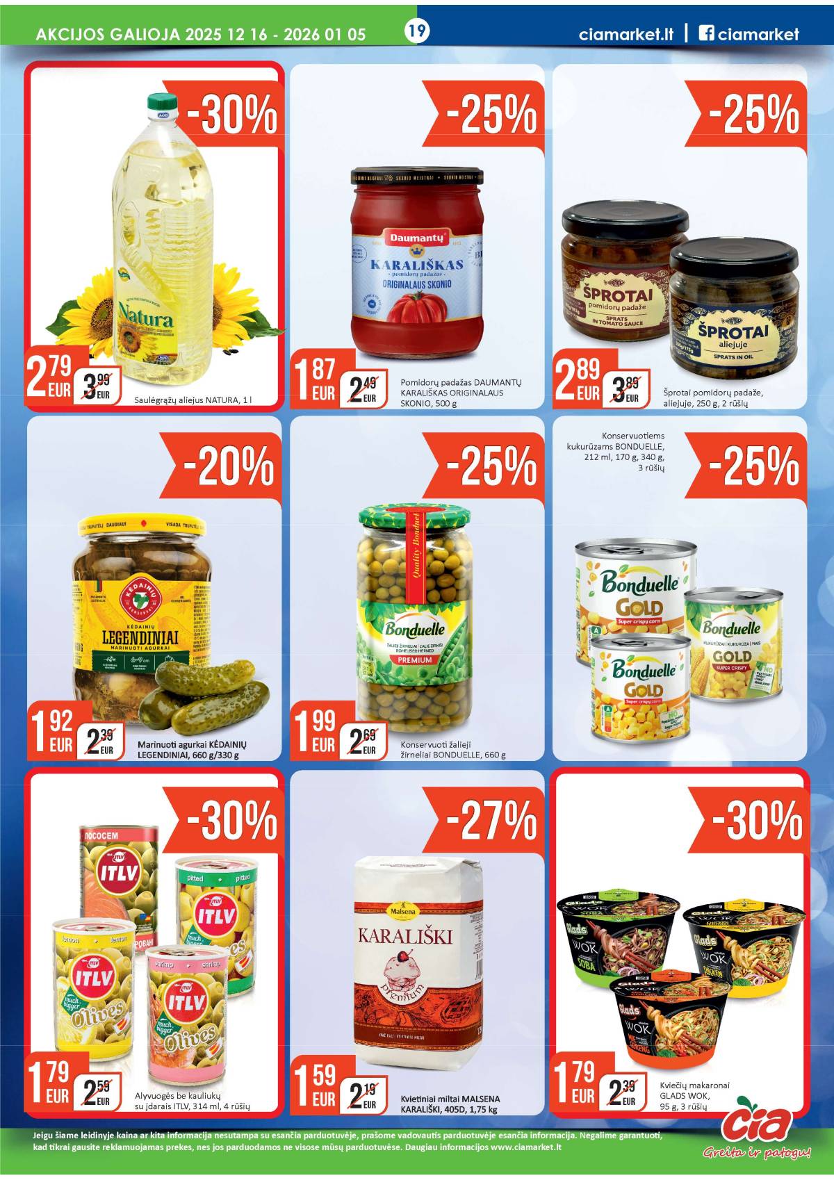 Čia Market - ČIA MARKET akcijų leidinys Nr. 25 (75) 19 puslapis