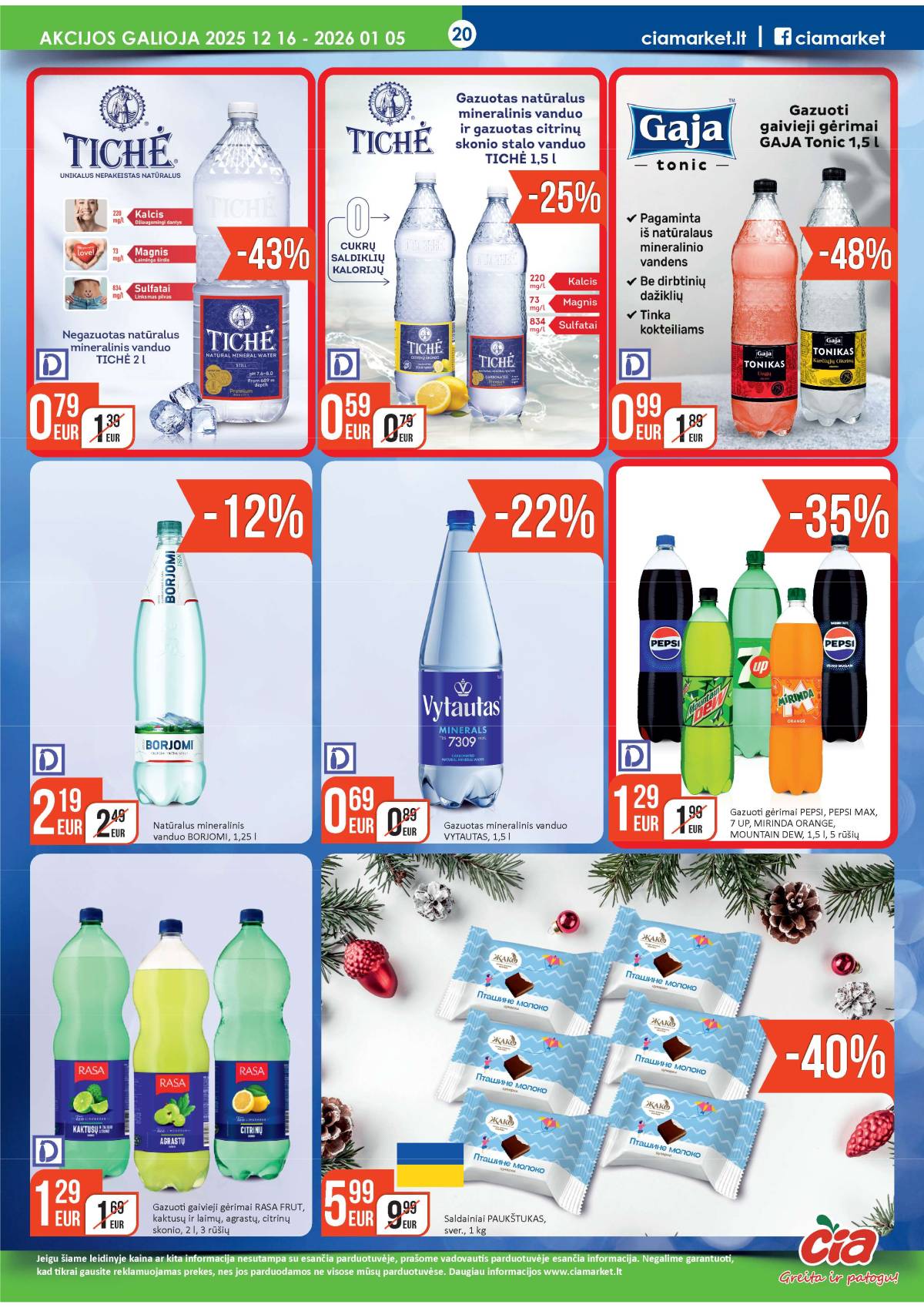 Čia Market - ČIA MARKET akcijų leidinys Nr. 25 (75) 20 puslapis