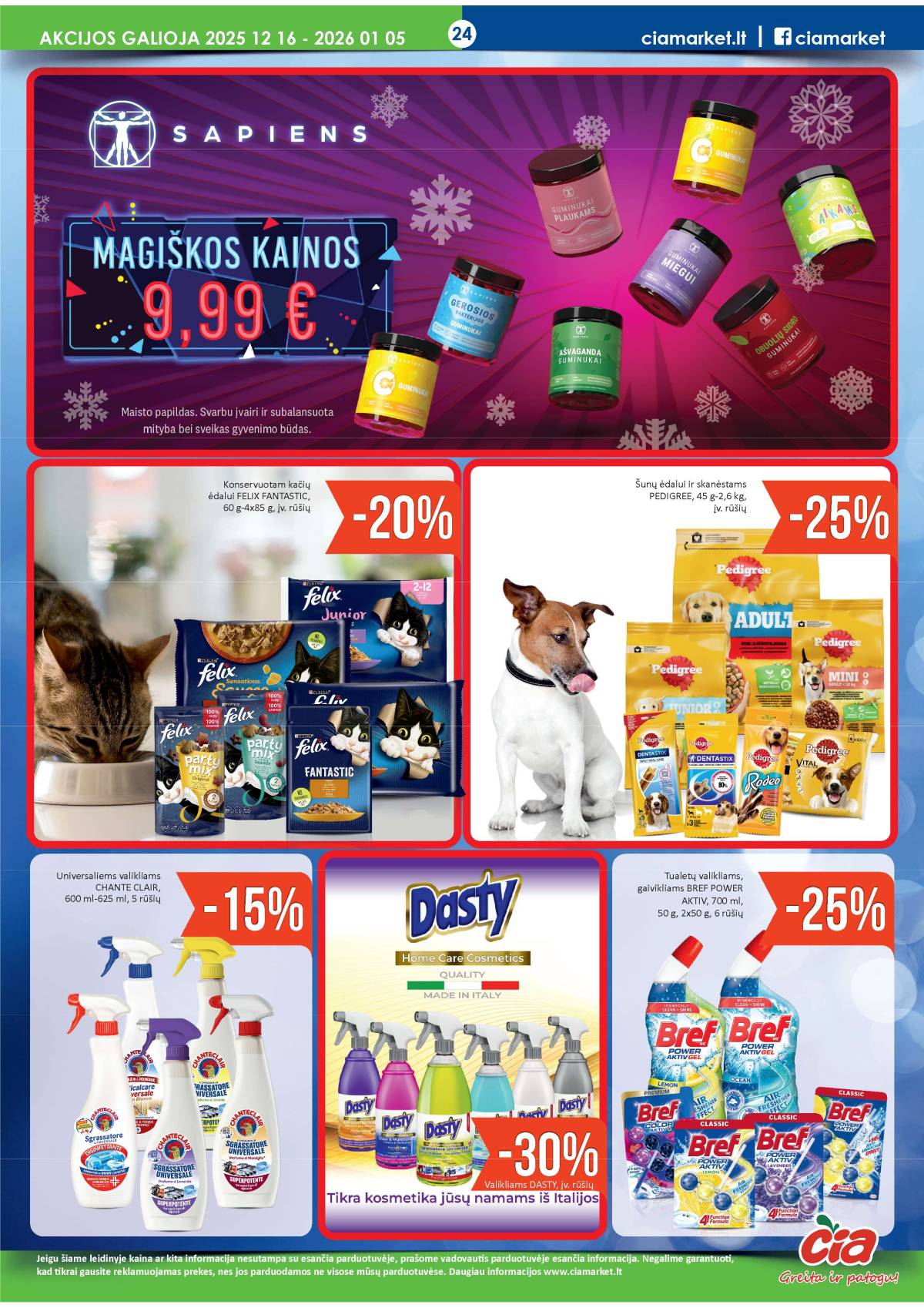 Čia Market - ČIA MARKET akcijų leidinys Nr. 25 (75) 24 puslapis