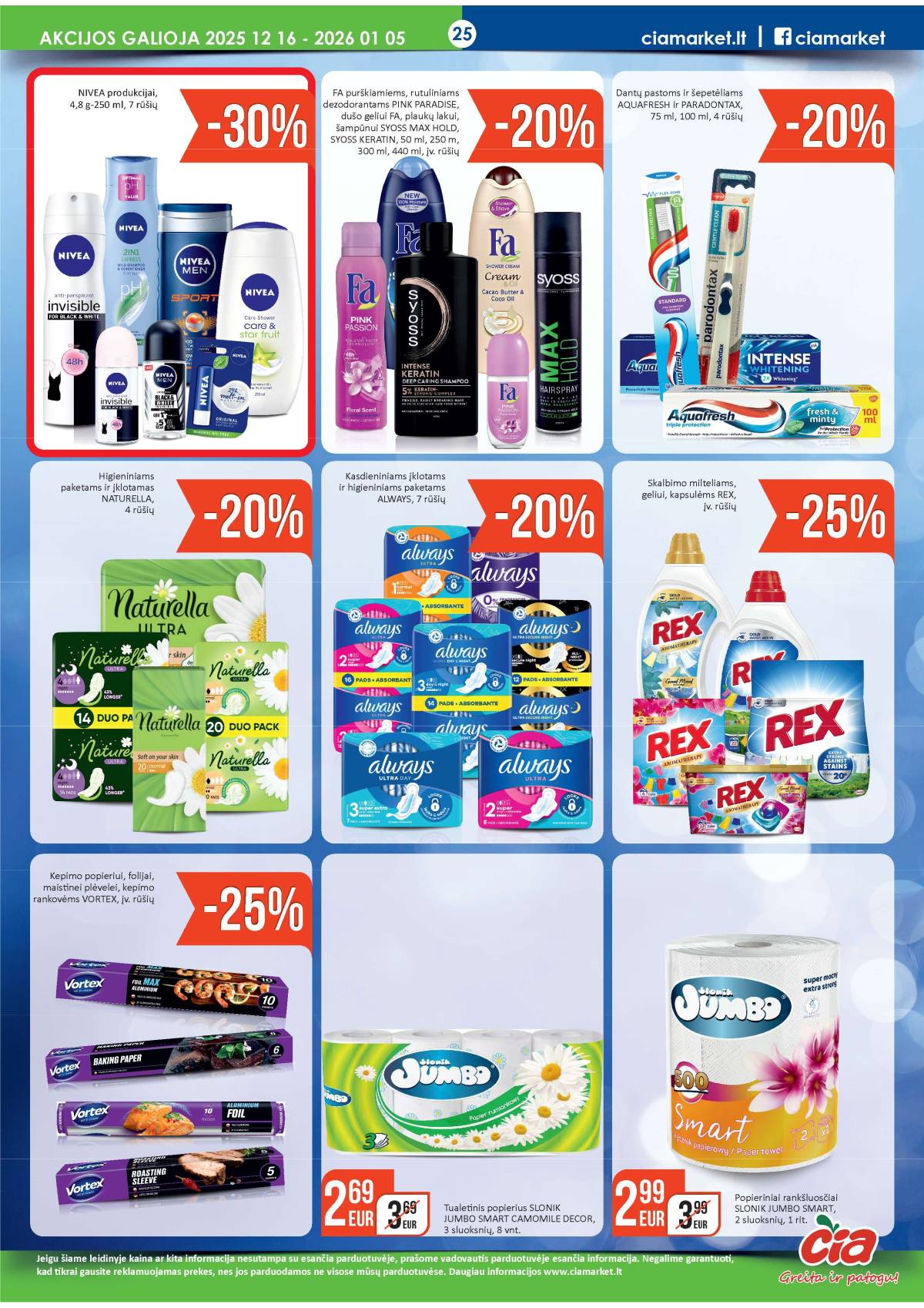 Čia Market - ČIA MARKET akcijų leidinys Nr. 25 (75) 25 puslapis