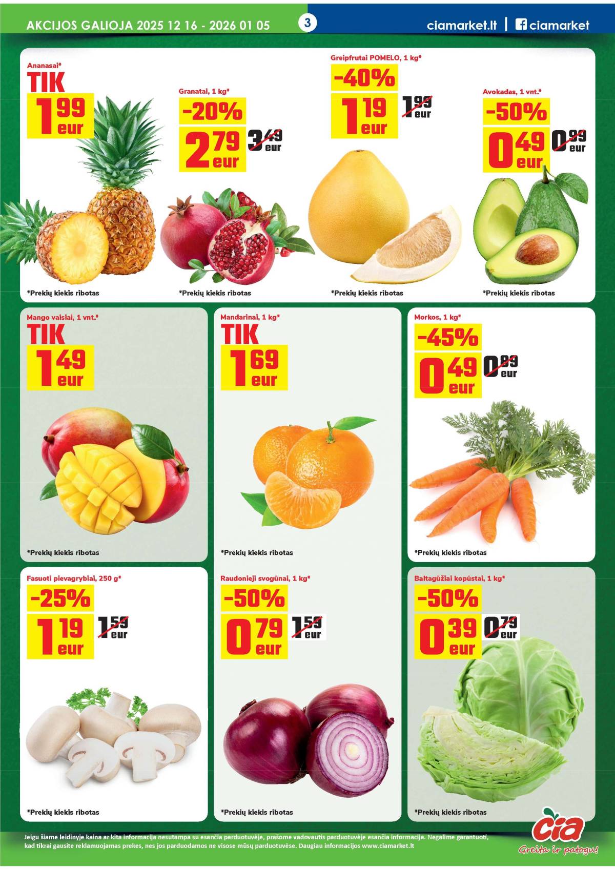 Čia Market - ČIA MARKET akcijų leidinys Nr. 25 (75) 3 puslapis