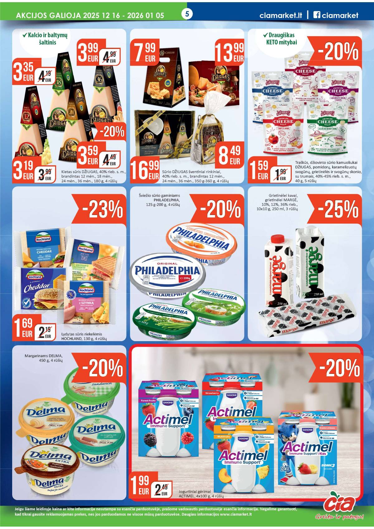 Čia Market - ČIA MARKET akcijų leidinys Nr. 25 (75) 5 puslapis