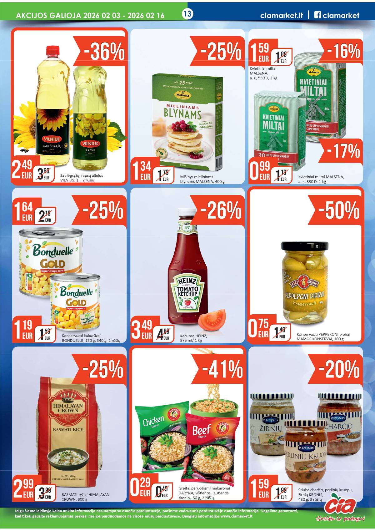 Čia Market - ČIA MARKET akcijų leidinys Nr. 3 (78) 13 puslapis