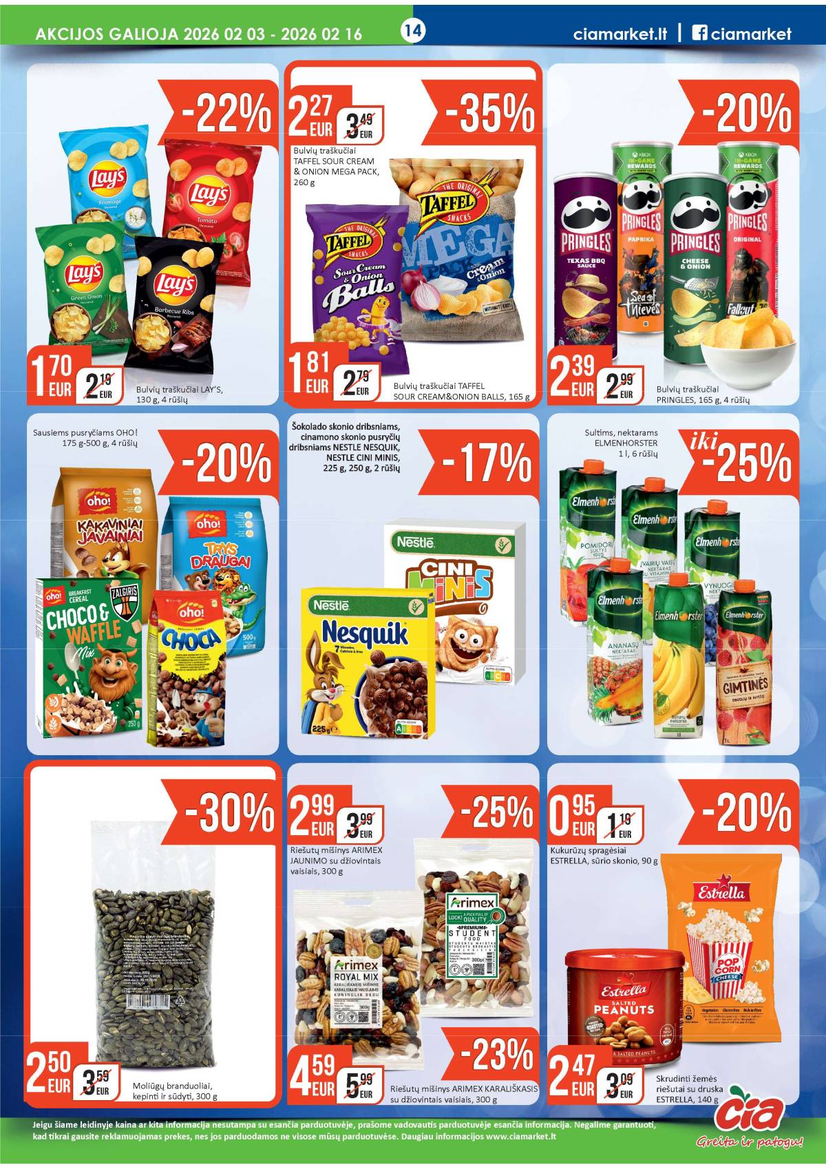 Čia Market - ČIA MARKET akcijų leidinys Nr. 3 (78) 14 puslapis