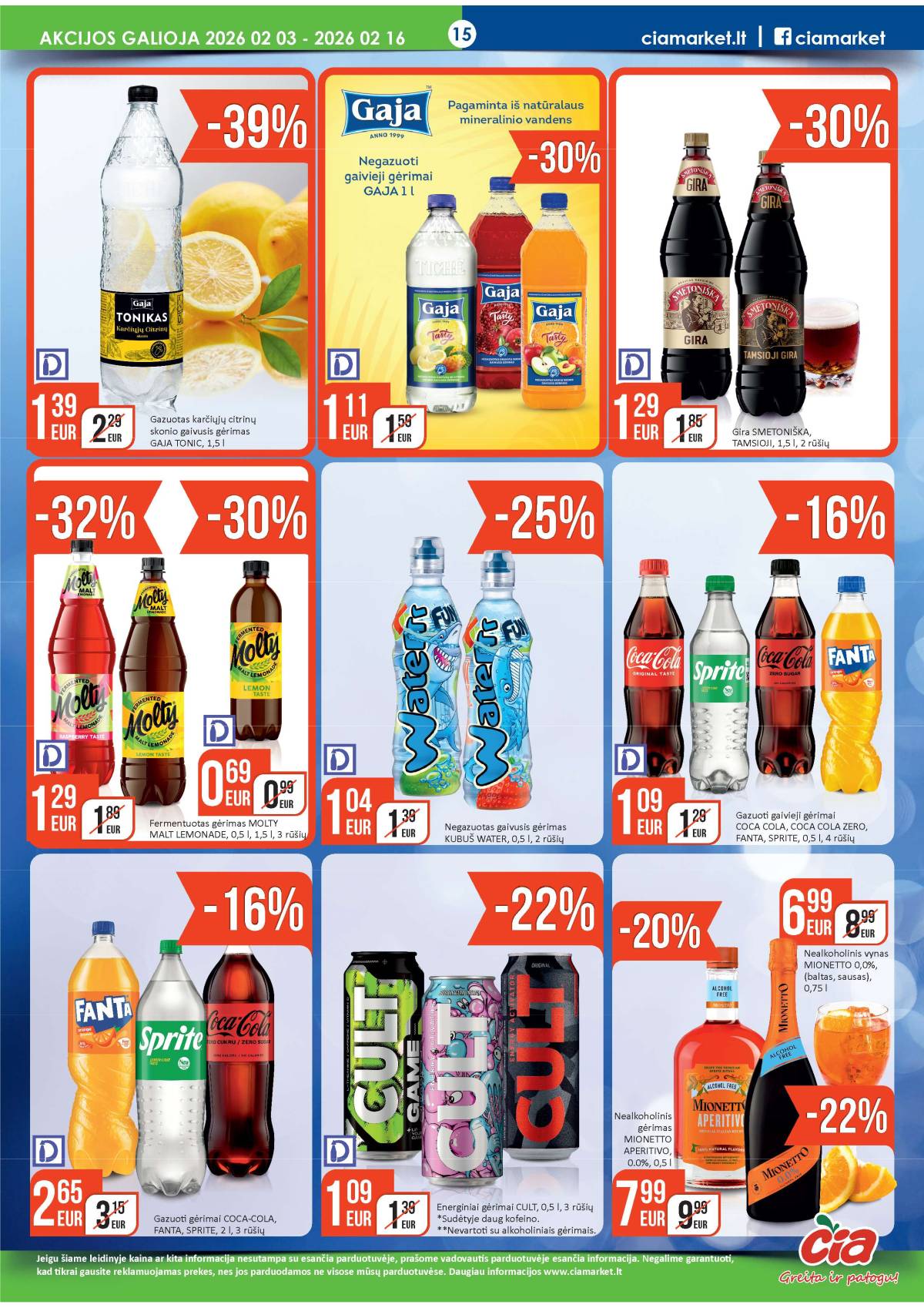 Čia Market - ČIA MARKET akcijų leidinys Nr. 3 (78) 15 puslapis