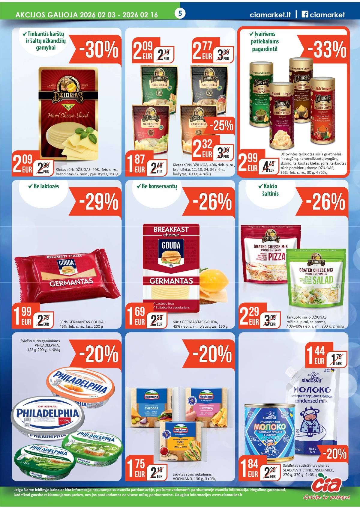 Čia Market - ČIA MARKET akcijų leidinys Nr. 3 (78) 5 puslapis