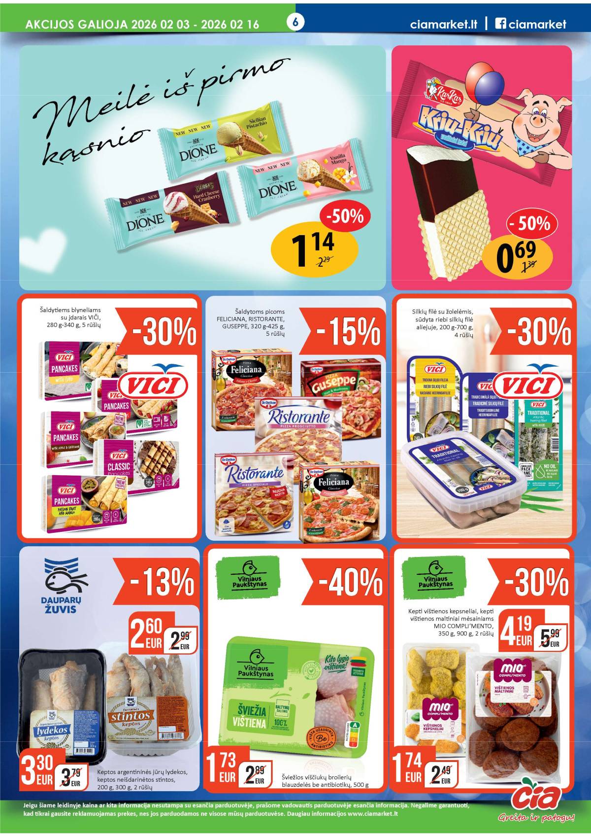 Čia Market - ČIA MARKET akcijų leidinys Nr. 3 (78) 6 puslapis