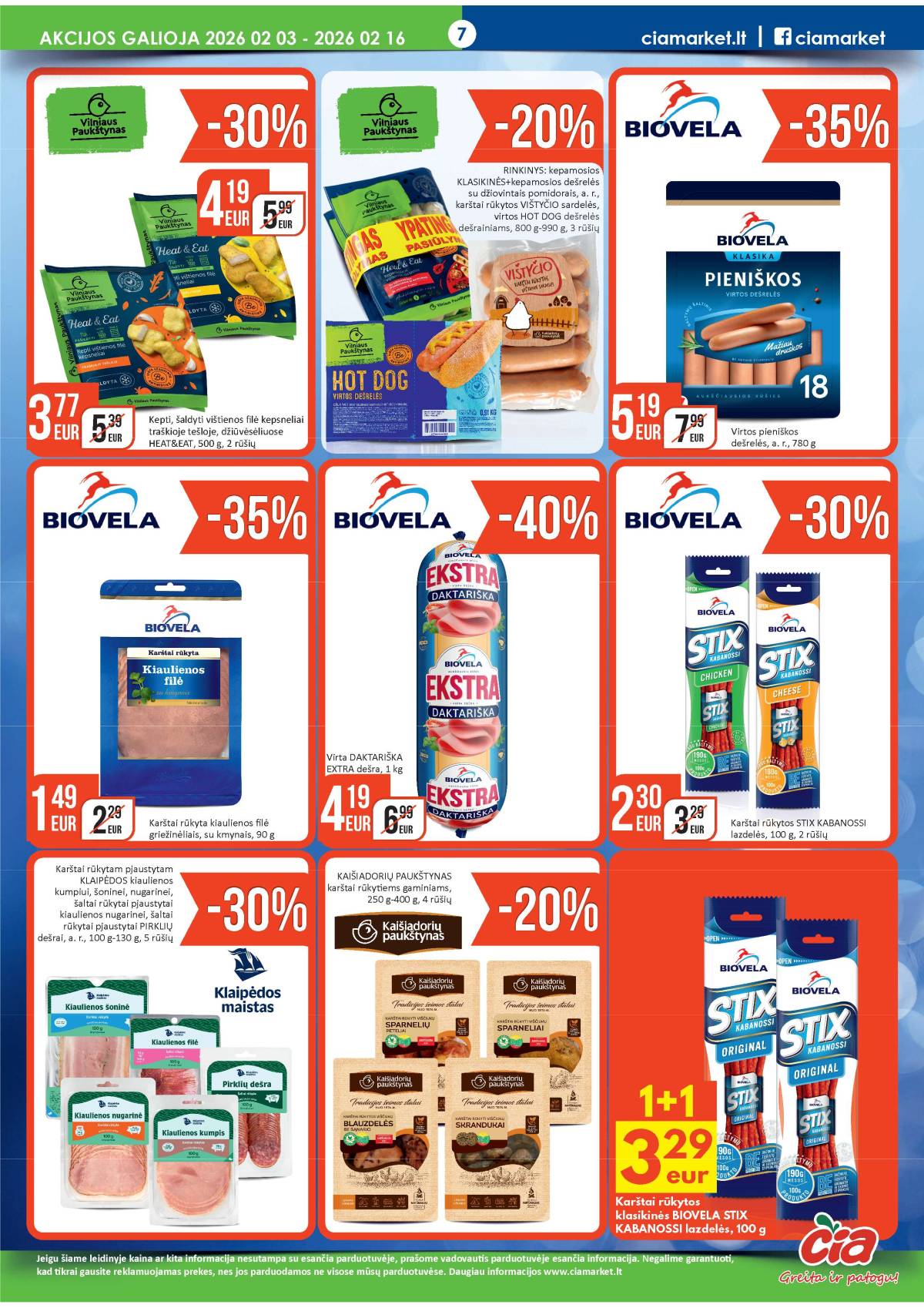 Čia Market - ČIA MARKET akcijų leidinys Nr. 3 (78) 7 puslapis