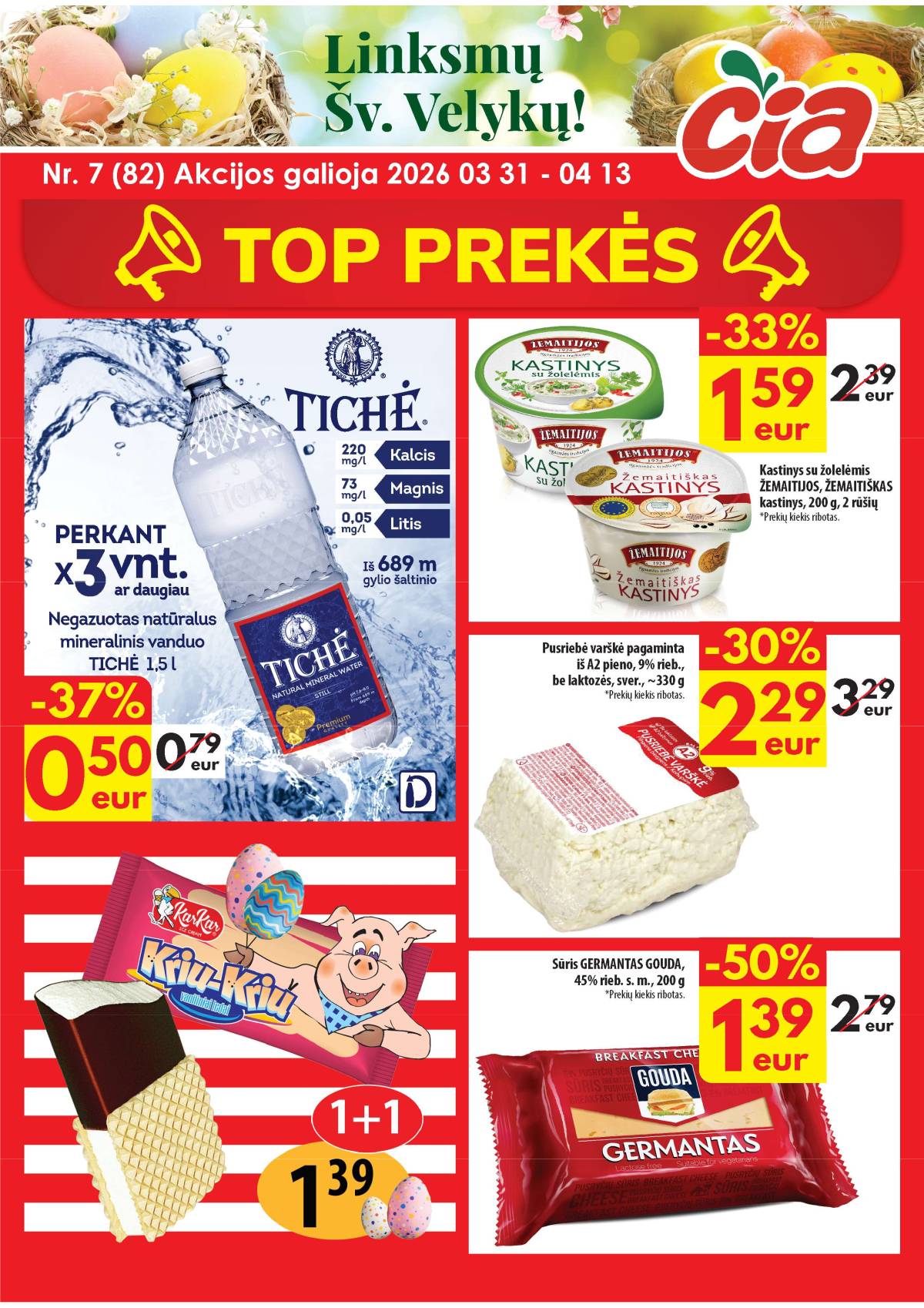 Čia Market - ČIA MARKET akcijų leidinys Nr. 7 (82) 1 puslapis