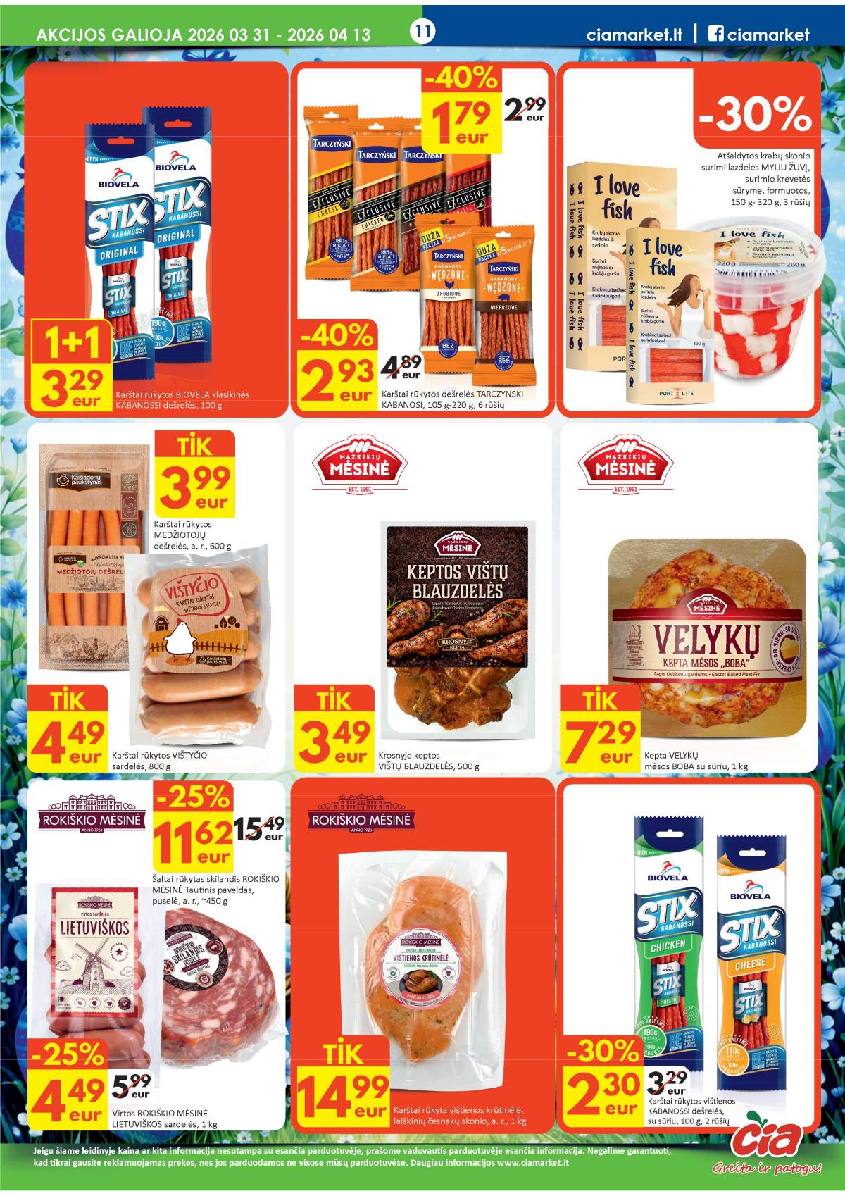 Čia Market - ČIA MARKET akcijų leidinys Nr. 7 (82) 11 puslapis