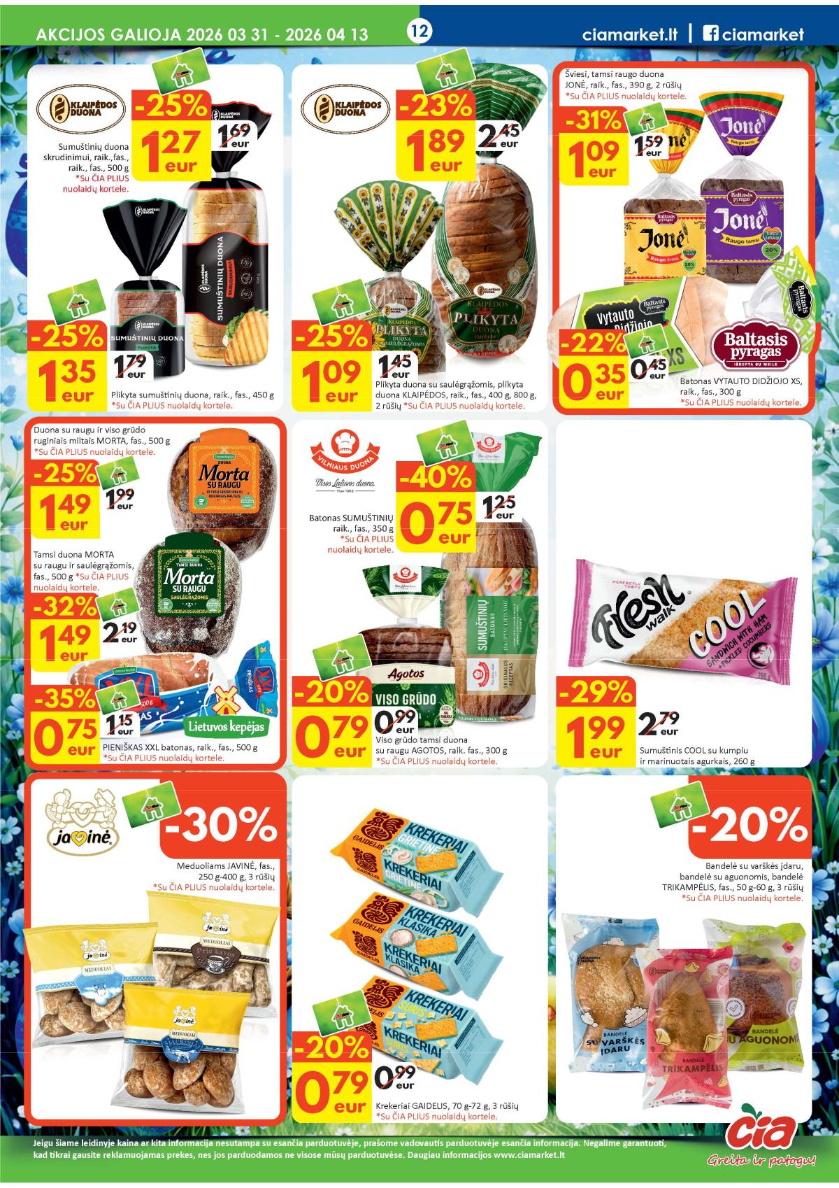 Čia Market - ČIA MARKET akcijų leidinys Nr. 7 (82) 12 puslapis