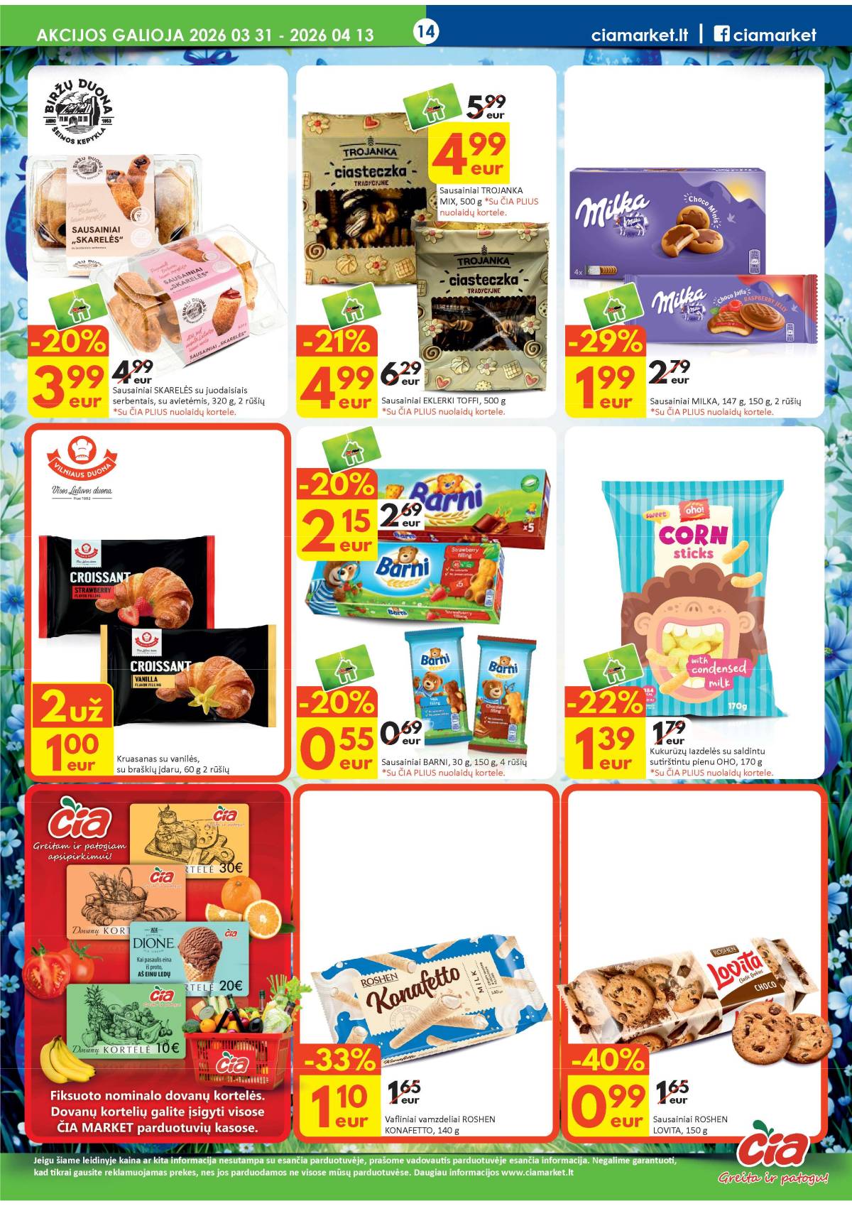 Čia Market - ČIA MARKET akcijų leidinys Nr. 7 (82) 14 puslapis