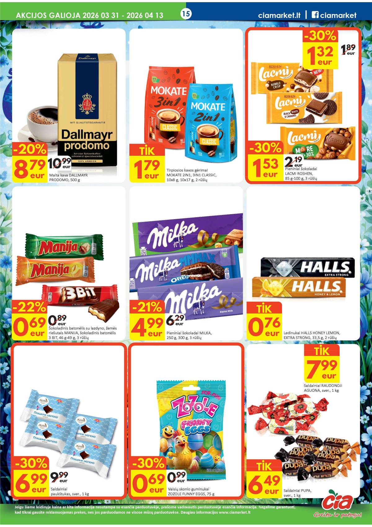 Čia Market - ČIA MARKET akcijų leidinys Nr. 7 (82) 15 puslapis