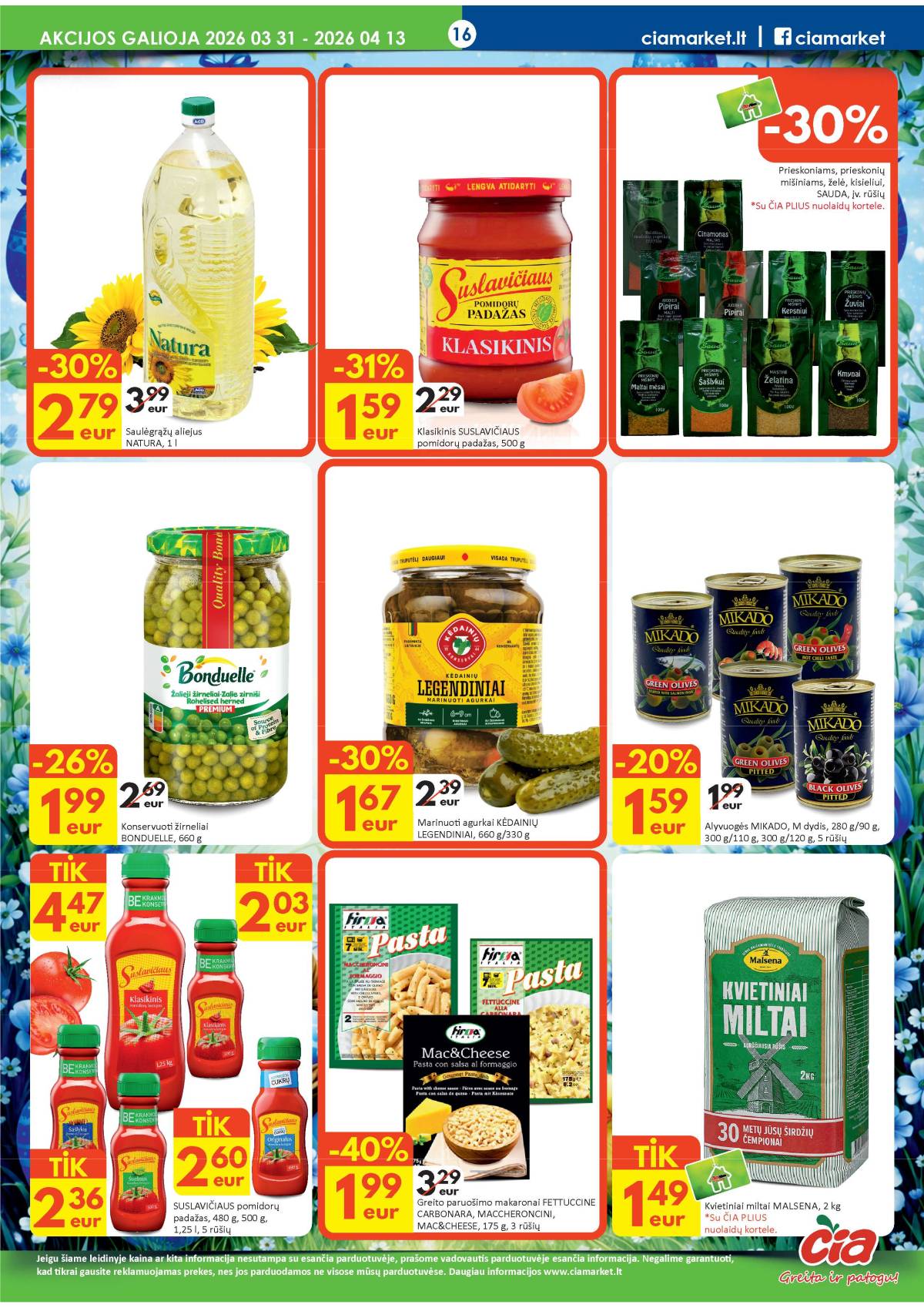 Čia Market - ČIA MARKET akcijų leidinys Nr. 7 (82) 16 puslapis