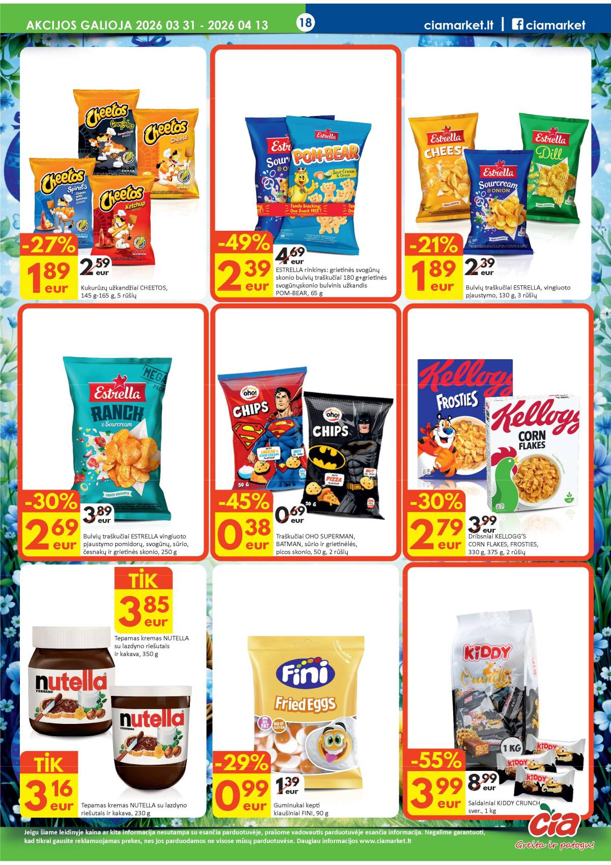 Čia Market - ČIA MARKET akcijų leidinys Nr. 7 (82) 18 puslapis