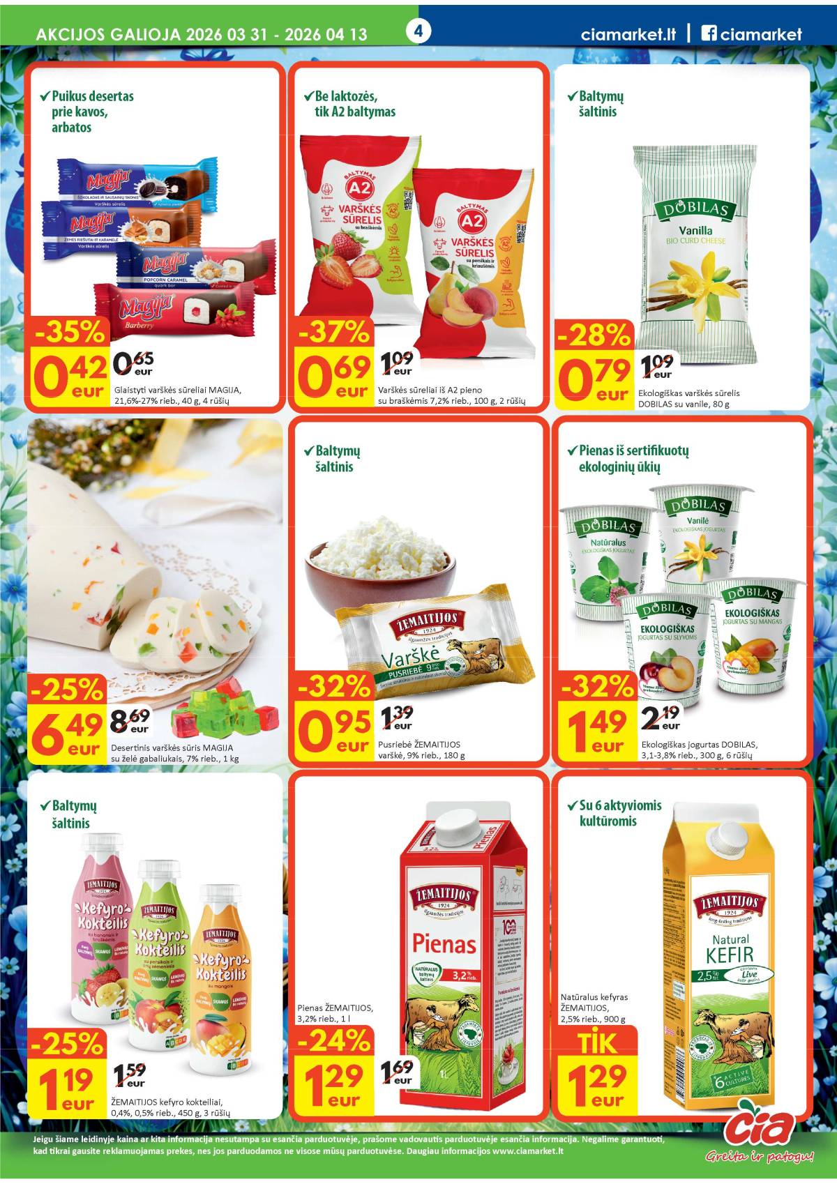 Čia Market - ČIA MARKET akcijų leidinys Nr. 7 (82) 4 puslapis