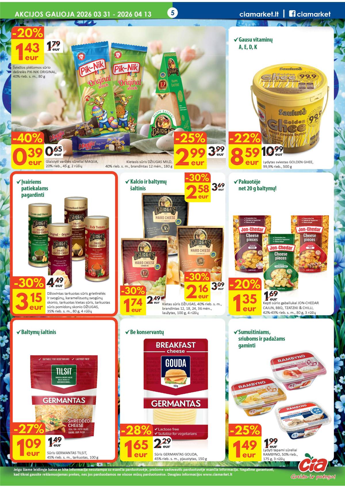 Čia Market - ČIA MARKET akcijų leidinys Nr. 7 (82) 5 puslapis