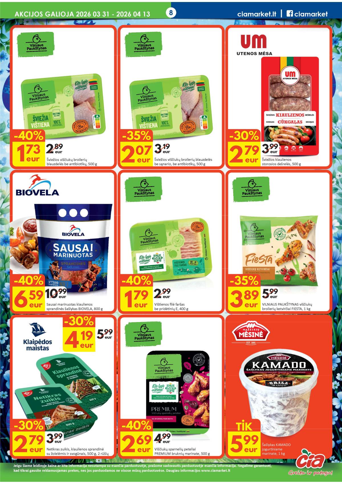 Čia Market - ČIA MARKET akcijų leidinys Nr. 7 (82) 8 puslapis