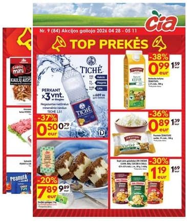 Čia Market - ČIA MARKET akcijų leidinys Nr. 9 (84) 2026-04-28 – 2026-05-11