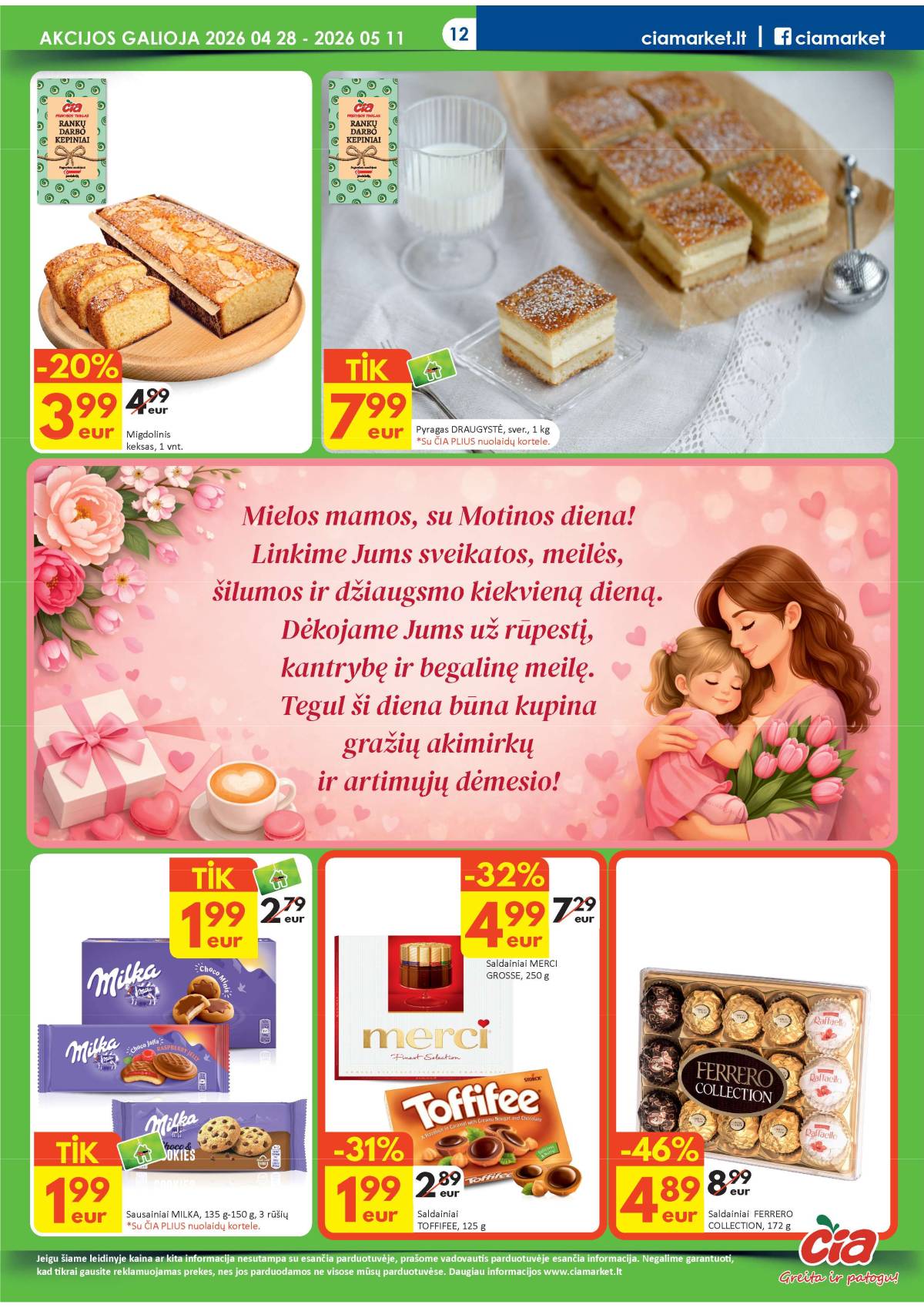 Čia Market - ČIA MARKET akcijų leidinys Nr. 9 (84) 12 puslapis