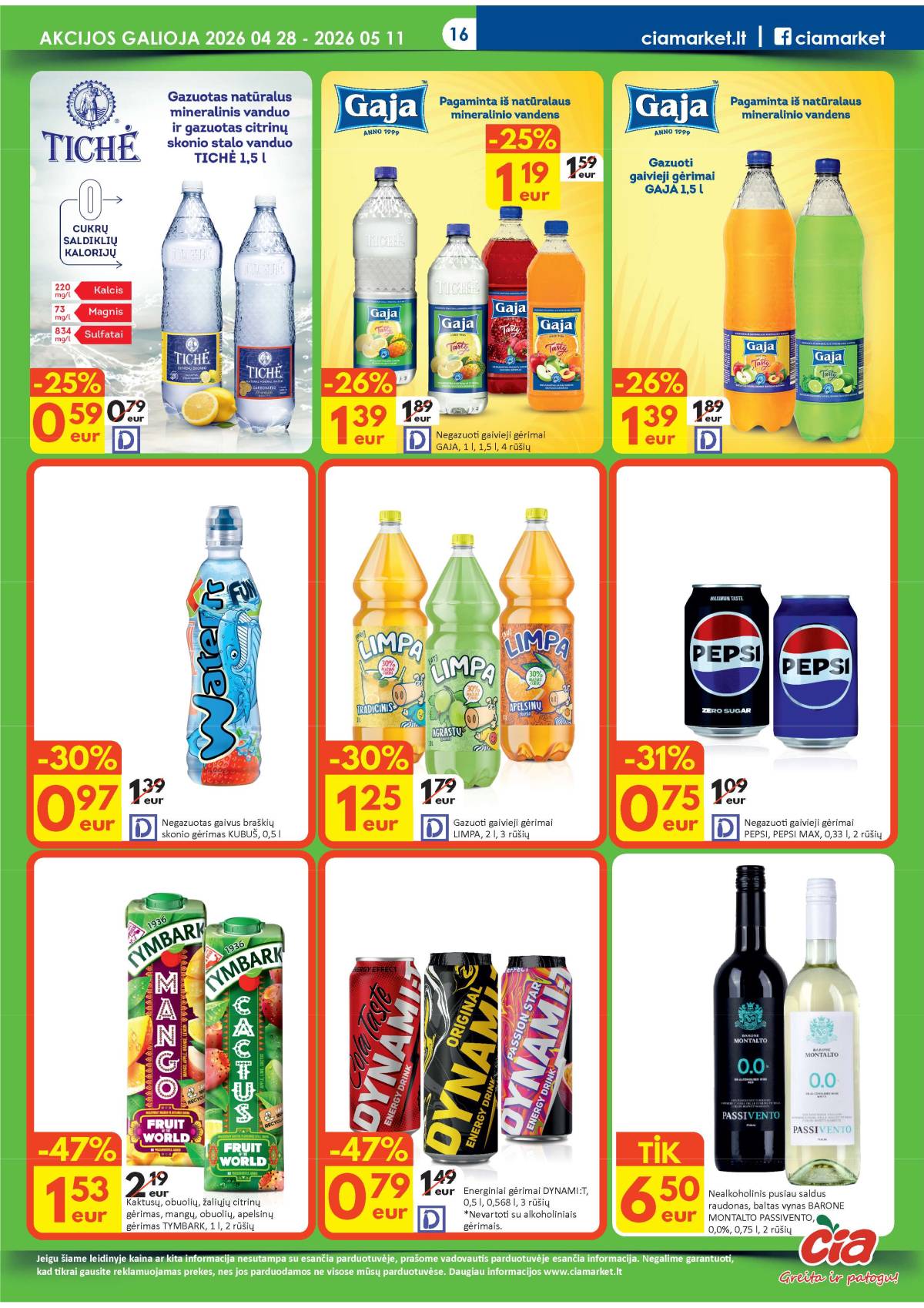 Čia Market - ČIA MARKET akcijų leidinys Nr. 9 (84) 16 puslapis