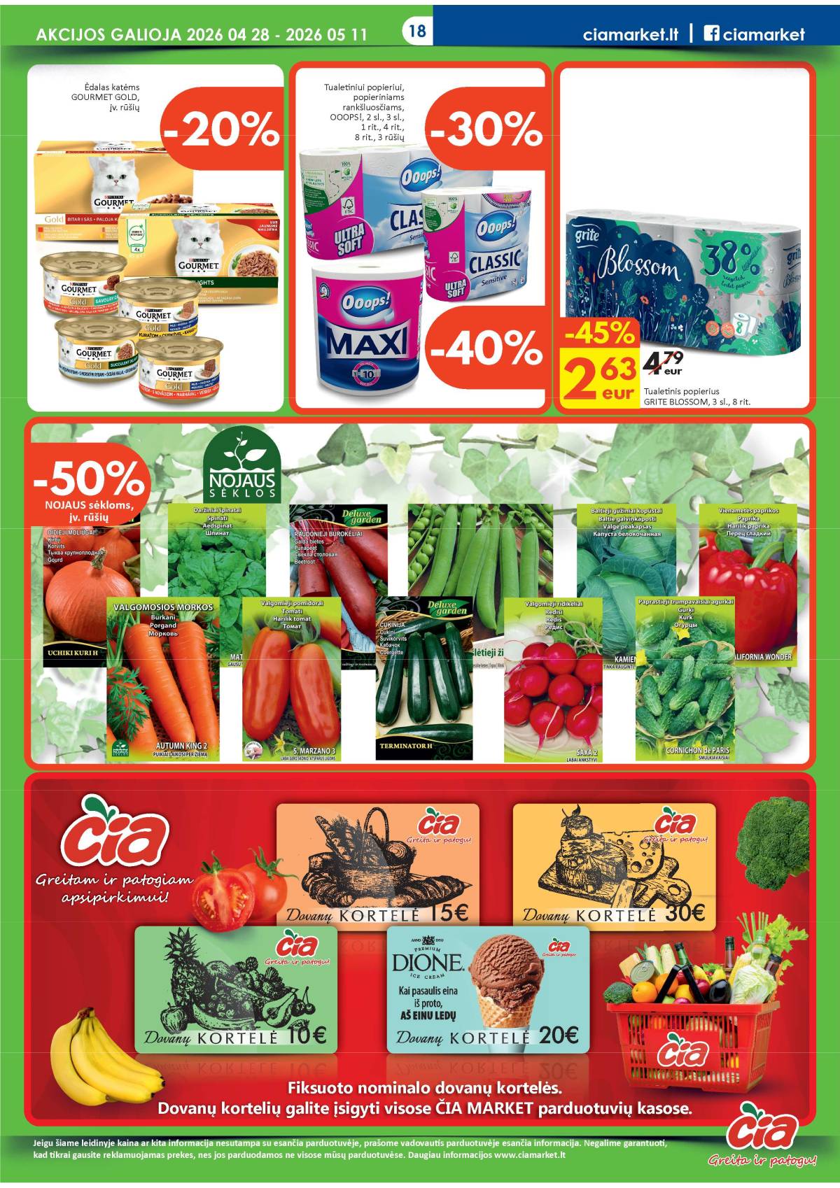 Čia Market - ČIA MARKET akcijų leidinys Nr. 9 (84) 18 puslapis