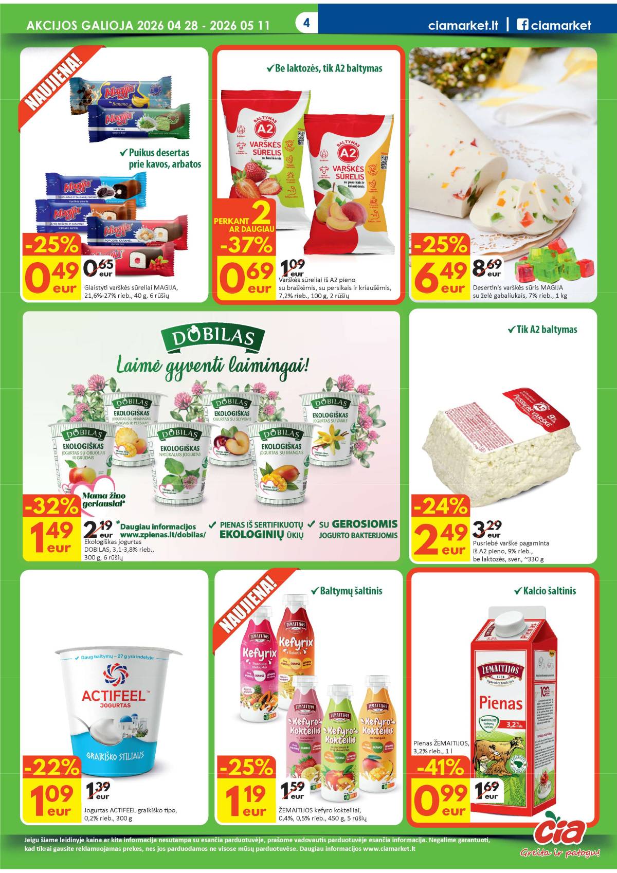 Čia Market - ČIA MARKET akcijų leidinys Nr. 9 (84) 4 puslapis