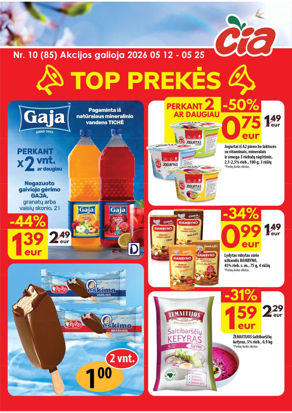 Čia Market - ČIA MARKET akcijų leidinys Nr. 10 (85) 1 puslapis