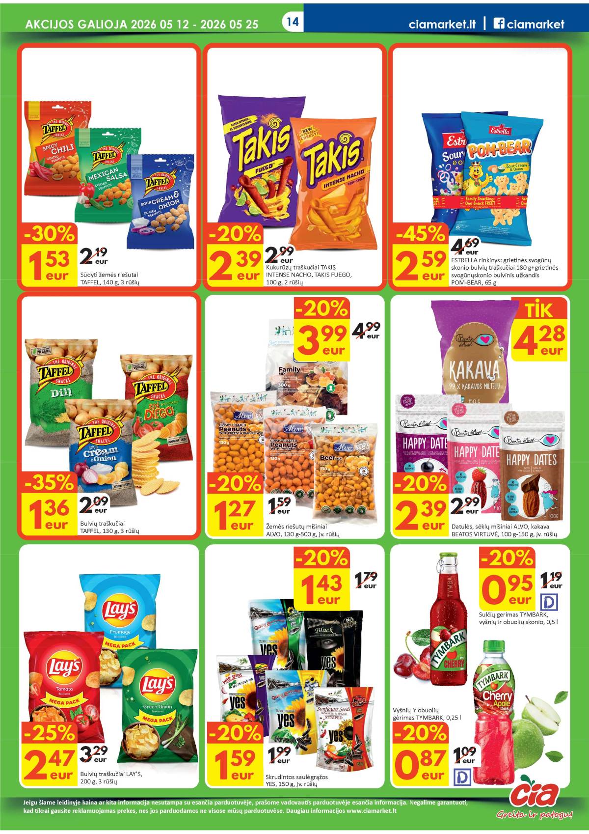 Čia Market - ČIA MARKET akcijų leidinys Nr. 10 (85) 14 puslapis