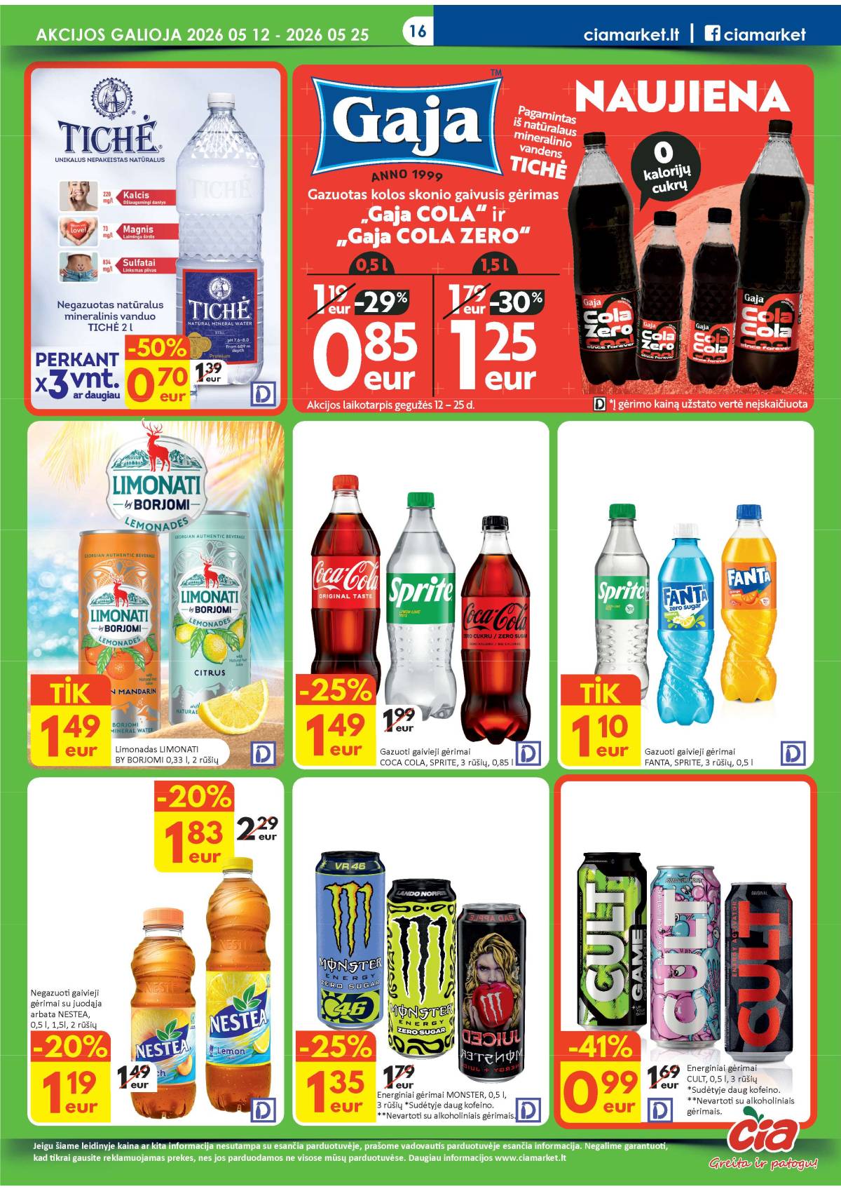 Čia Market - ČIA MARKET akcijų leidinys Nr. 10 (85) 16 puslapis