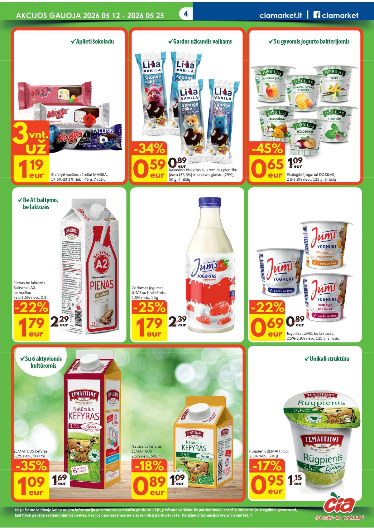 Čia Market - ČIA MARKET akcijų leidinys Nr. 10 (85) 4 puslapis