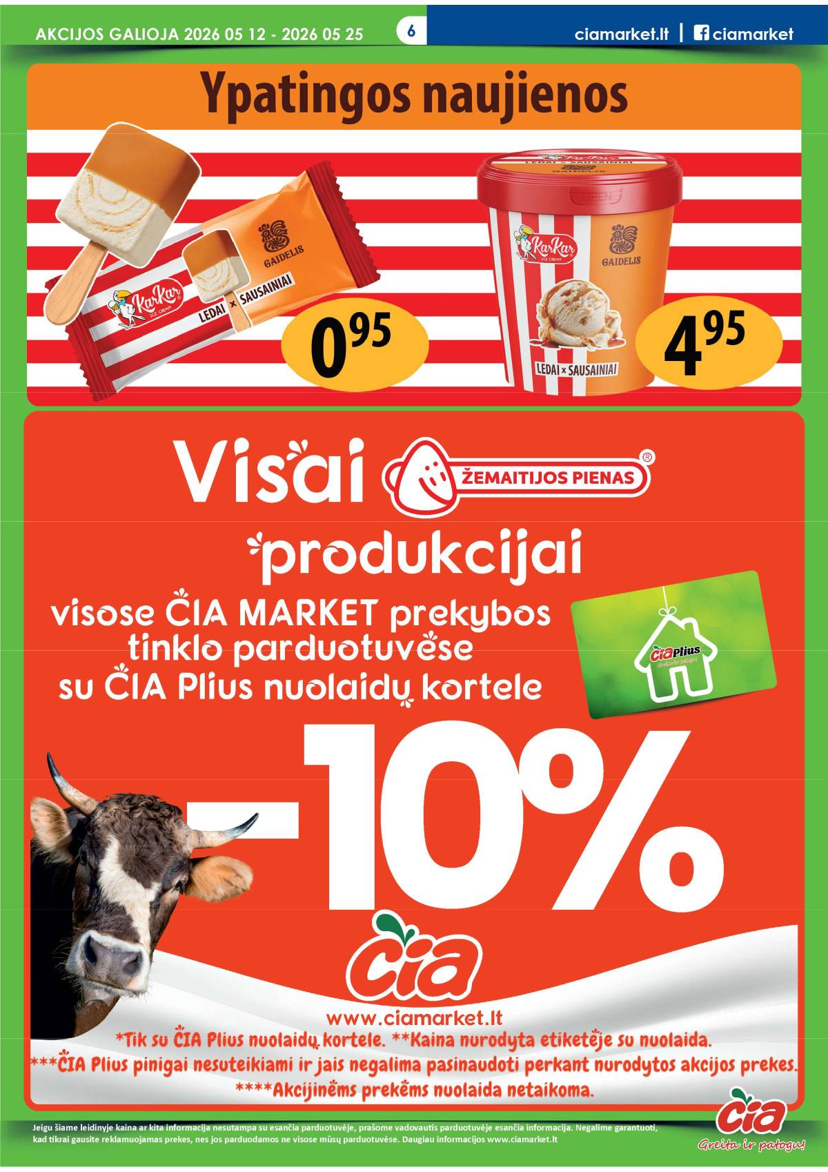 Čia Market - ČIA MARKET akcijų leidinys Nr. 10 (85) 6 puslapis