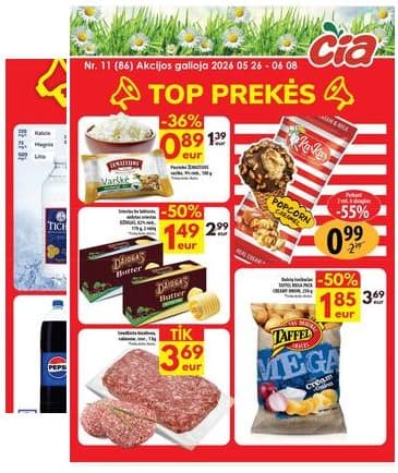 Čia Market - ČIA MARKET akcijų leidinys Nr. 11 (86) 2026-05-26 – 2026-06-08