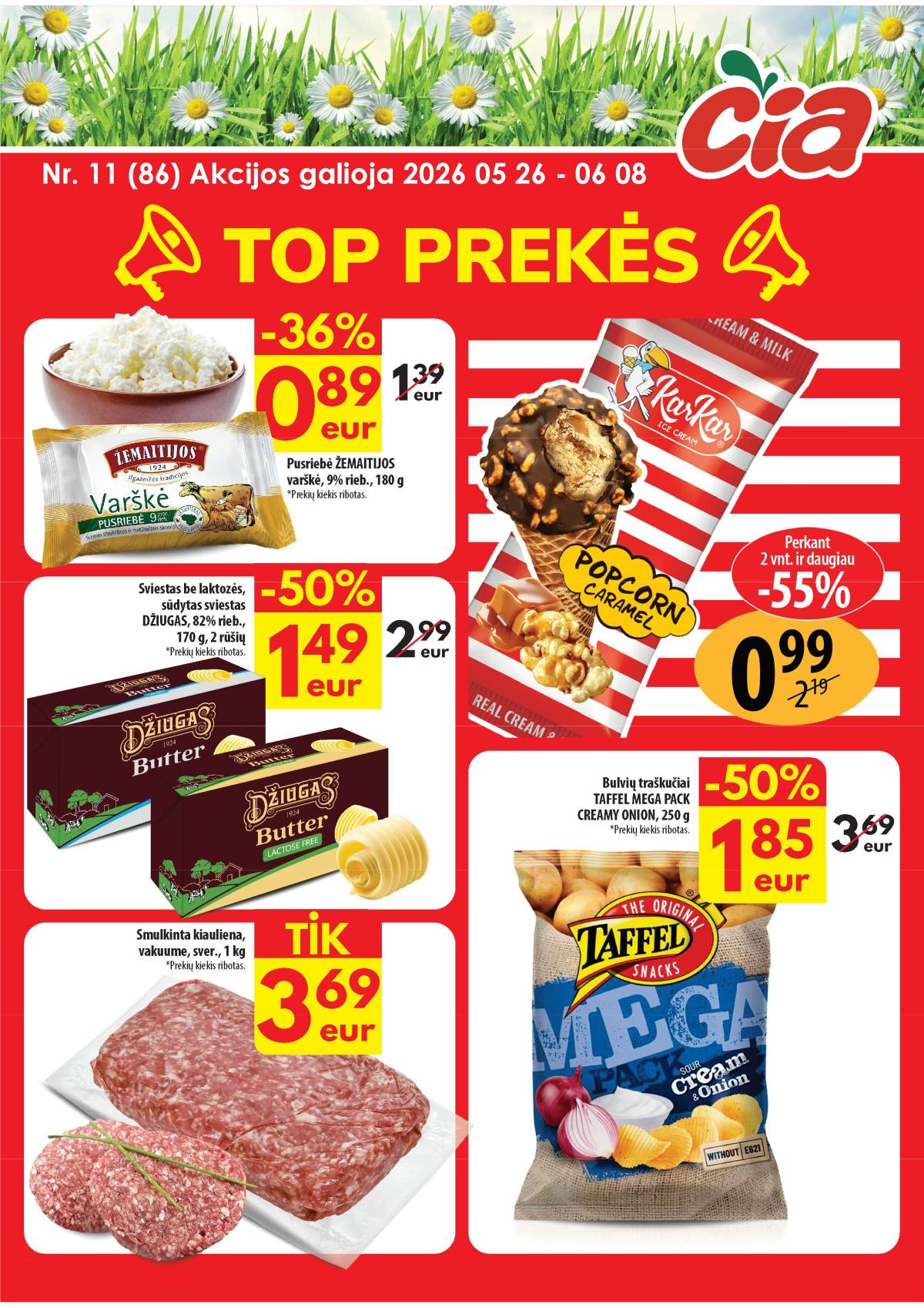 Čia Market - ČIA MARKET akcijų leidinys Nr. 11 (86) 1 puslapis