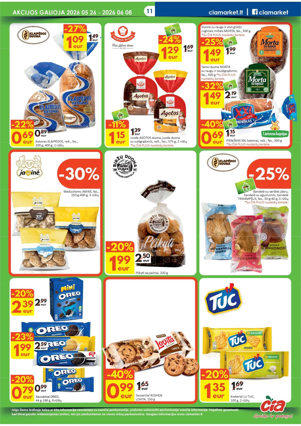 Čia Market - ČIA MARKET akcijų leidinys Nr. 11 (86) 11 puslapis