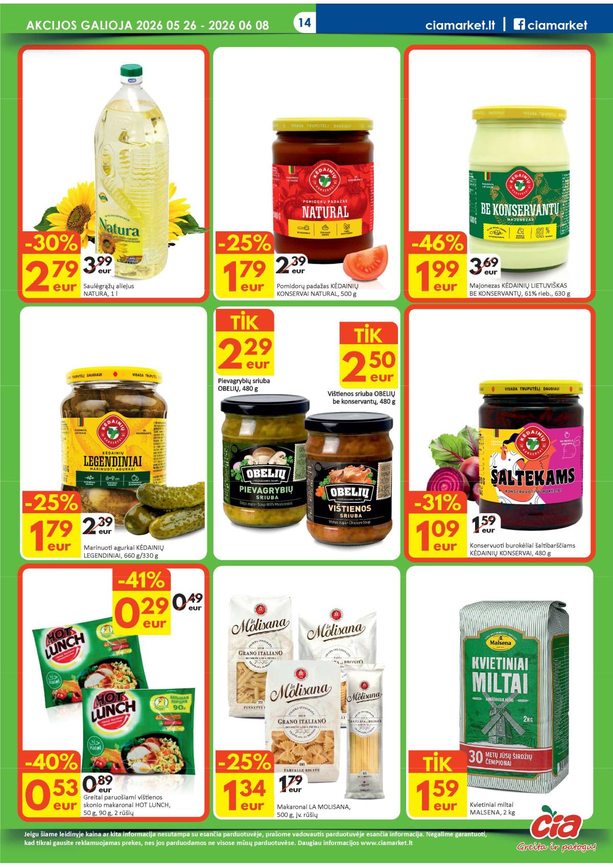 Čia Market - ČIA MARKET akcijų leidinys Nr. 11 (86) 14 puslapis